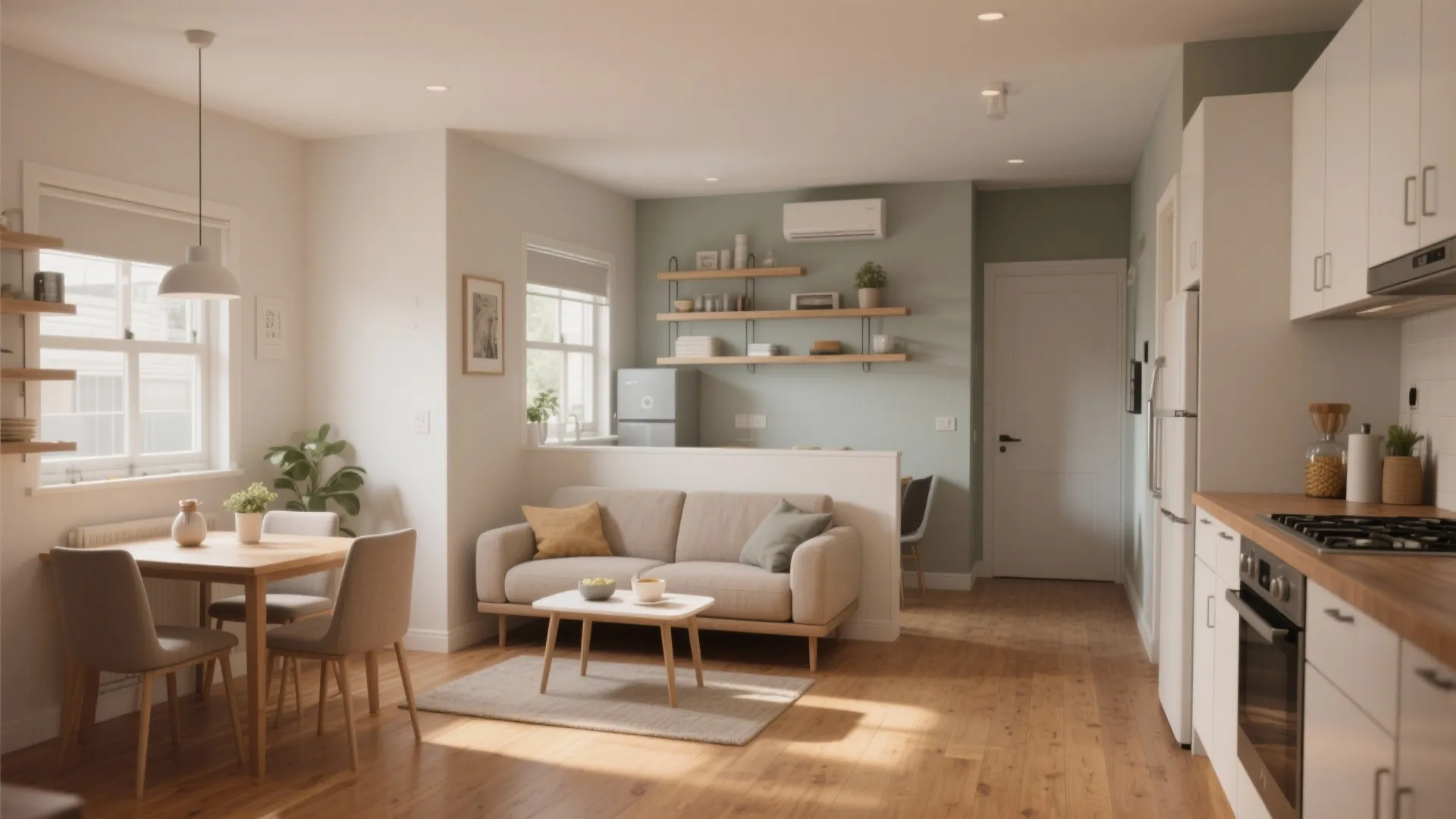 1. Open-plan living with defined zones