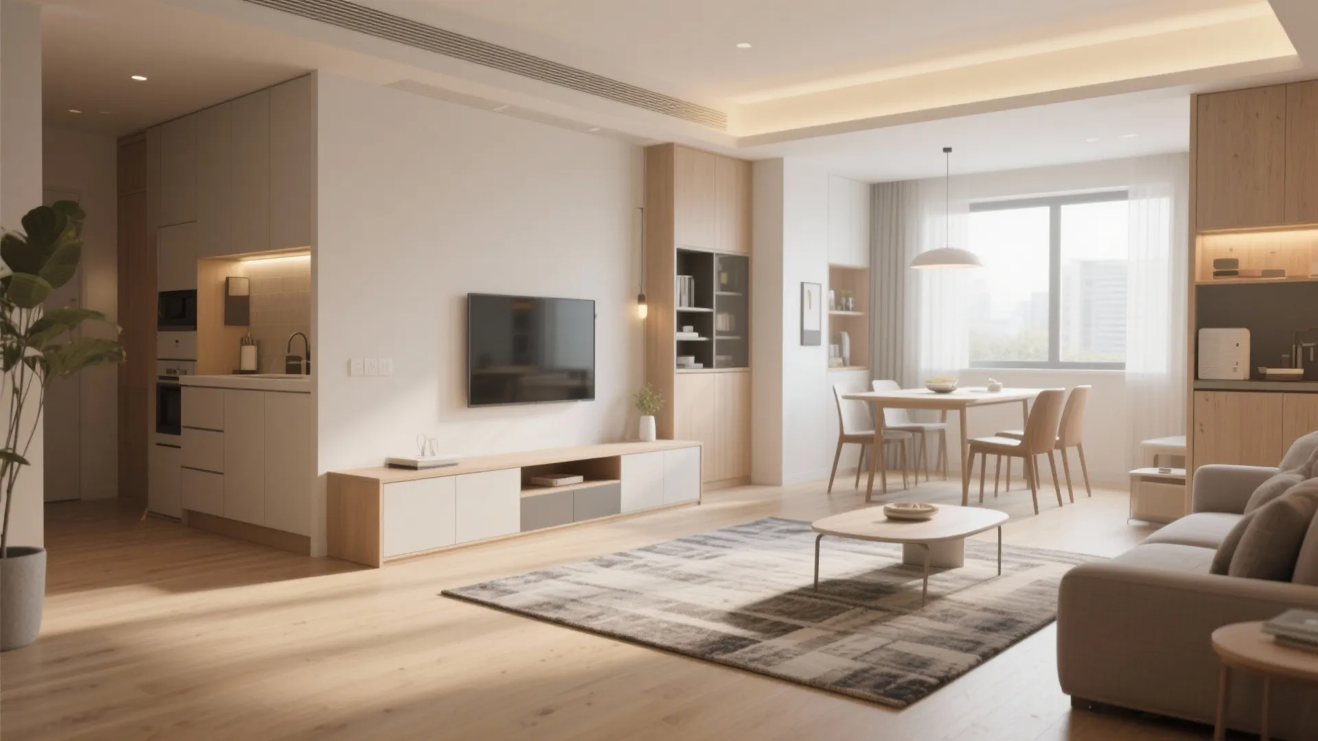 1. Open-plan living with defined zones