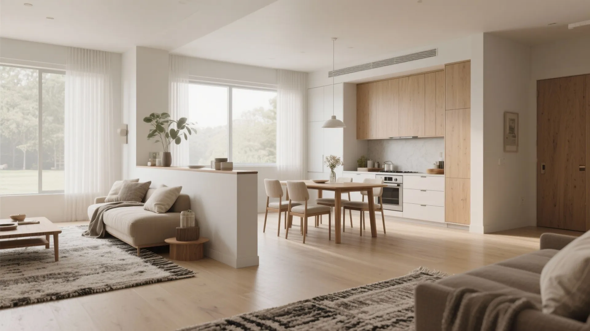 1. Open-plan living with defined zones