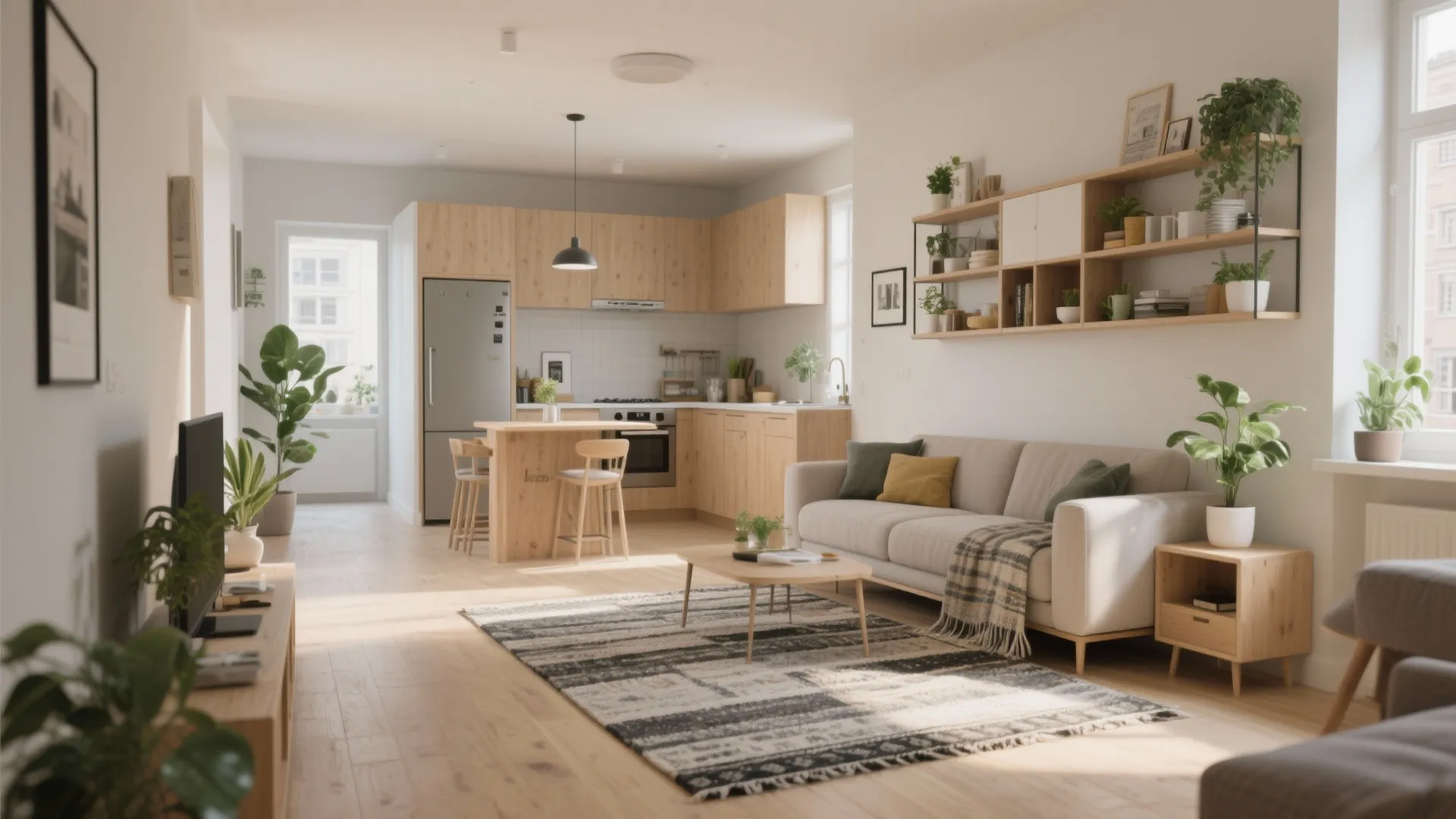 1. Open-plan living with defined zones