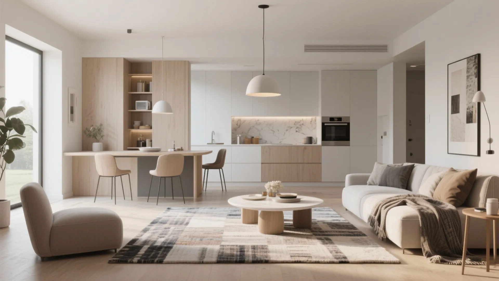 1. Open-Plan Living with Zoned Areas