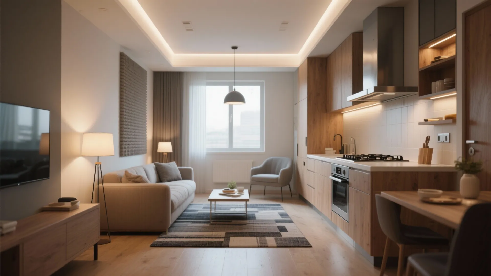 1. Open-plan living with defined zones