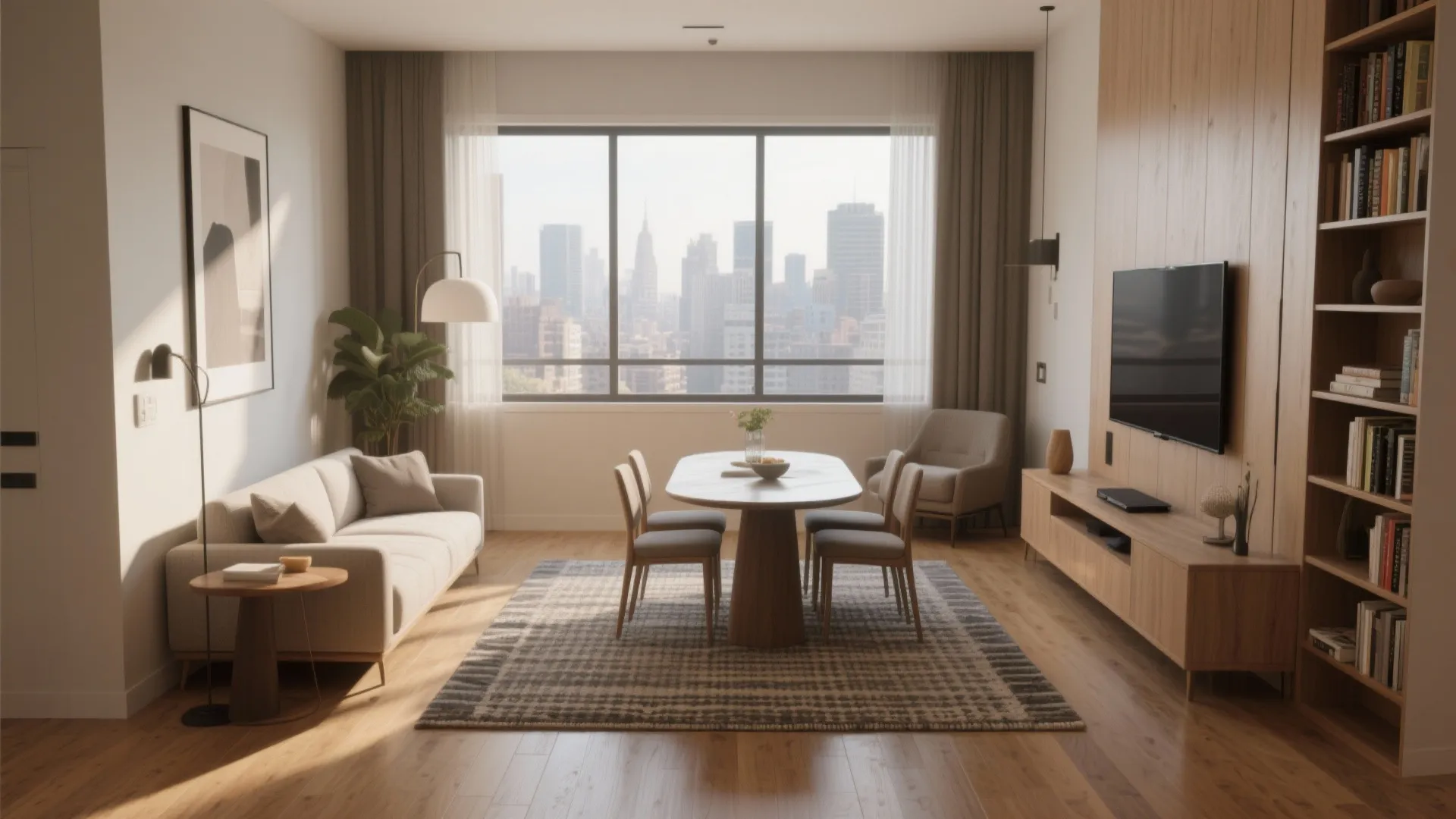 1. Open-plan living with defined zones