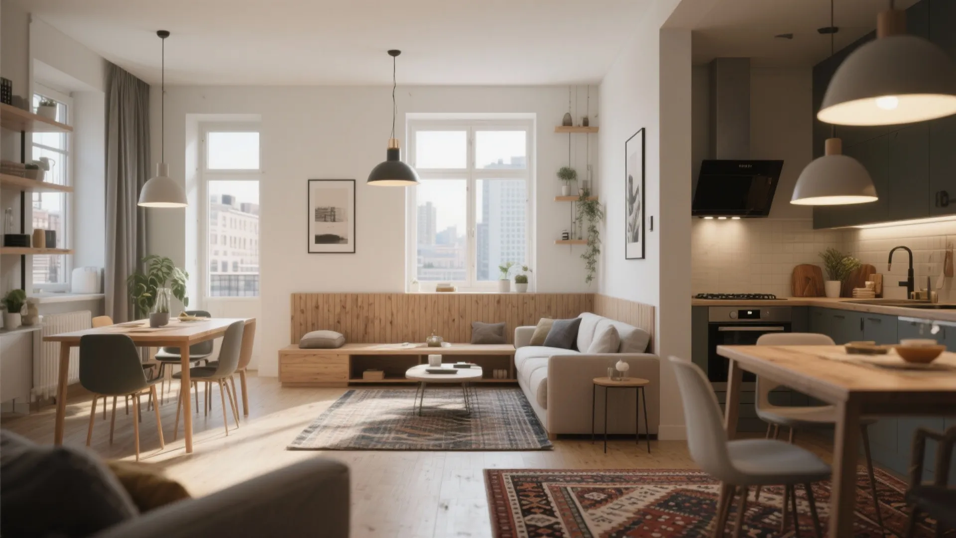 1. Open-plan living with defined zones