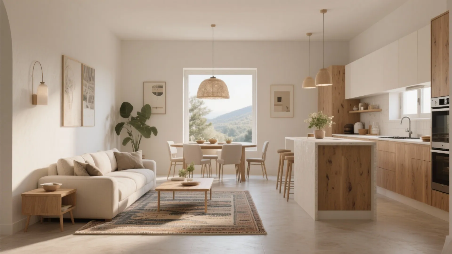 1. Open-plan living with defined zones