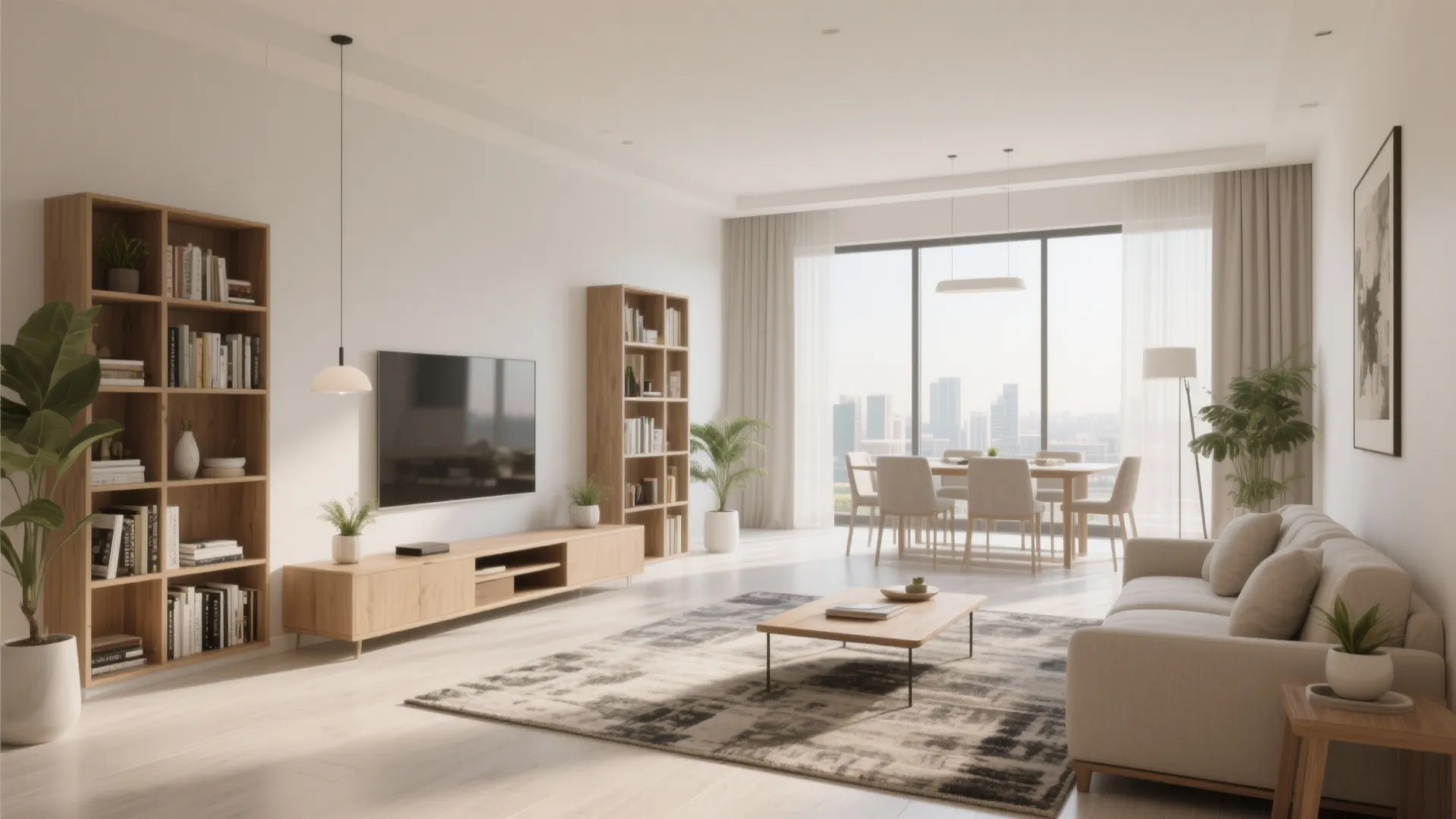 1. Open-plan living with defined zones