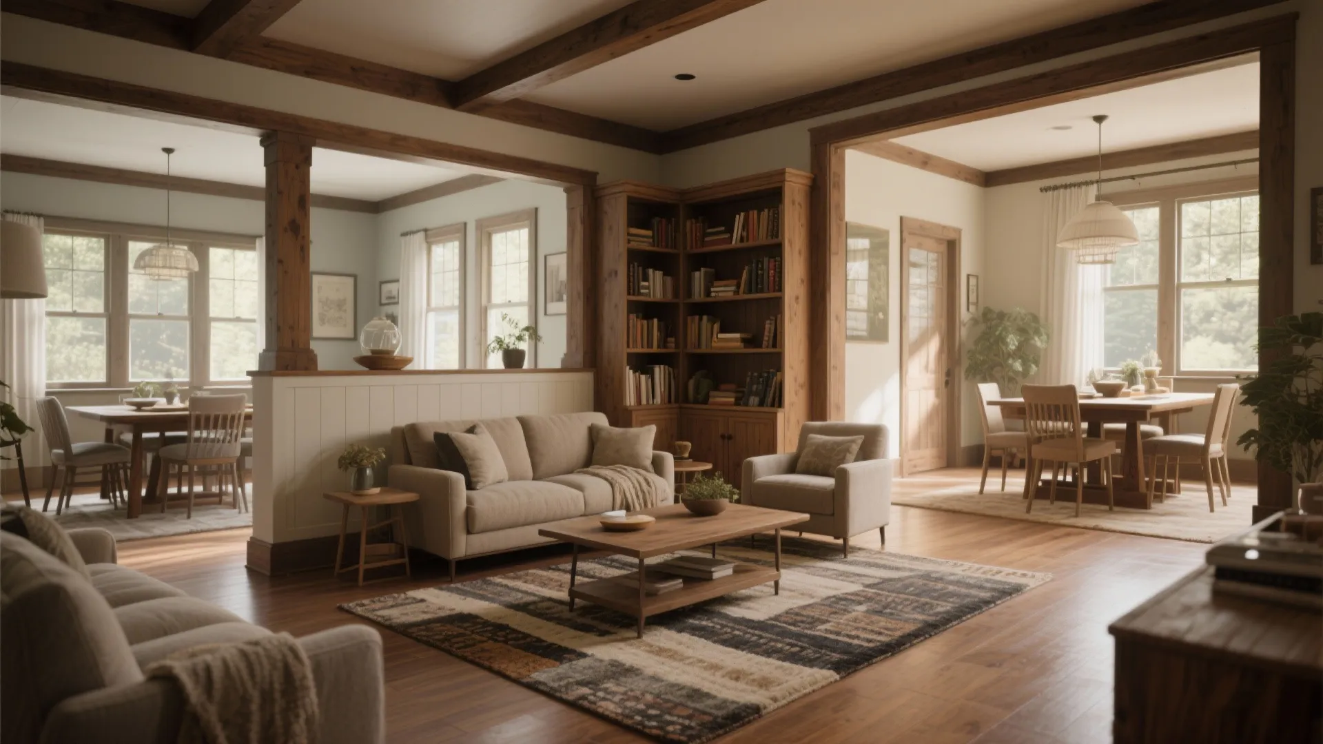 1. Open Plan Living with Defined Zones