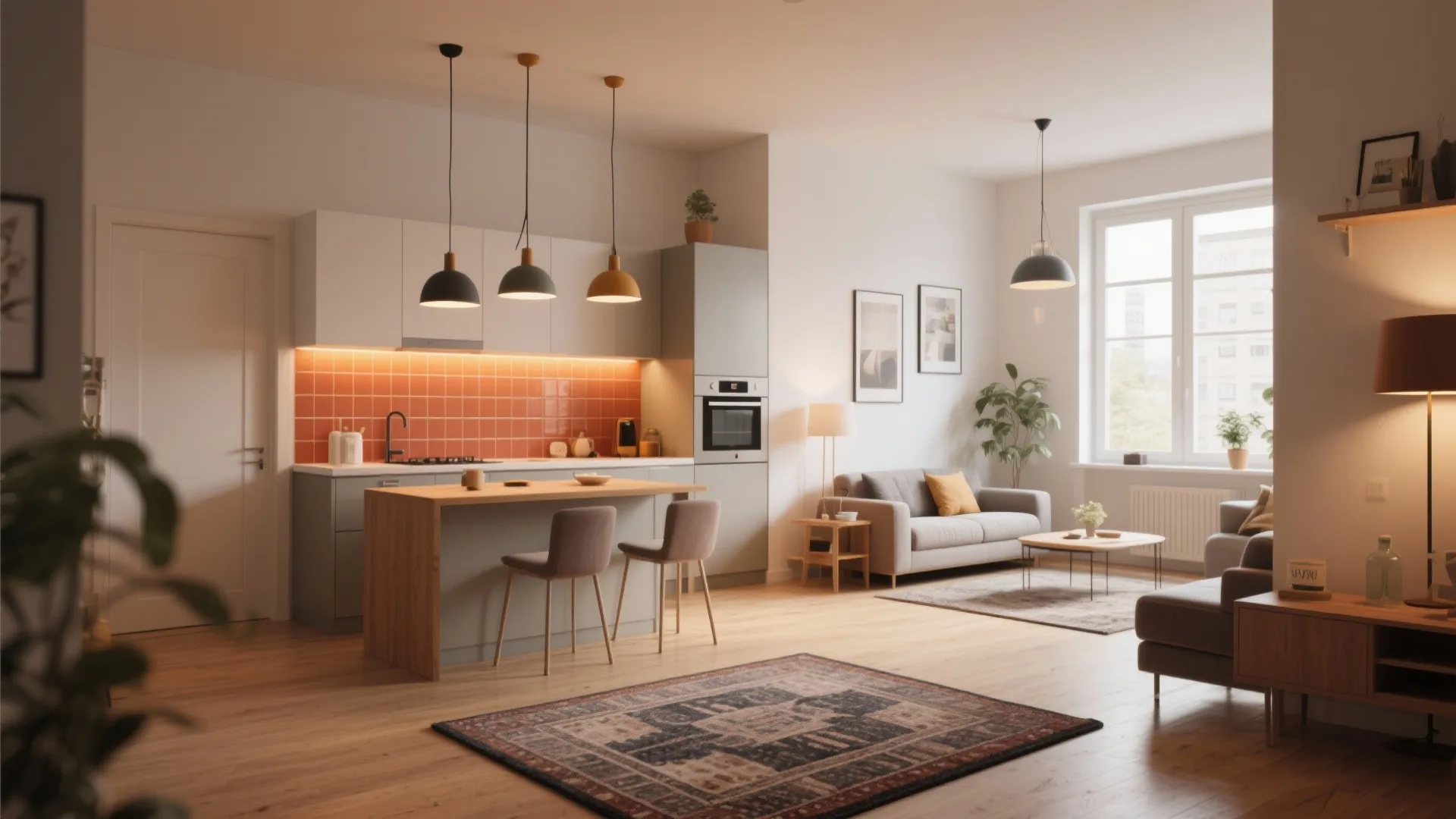 10. Open Plan with Visual Zones