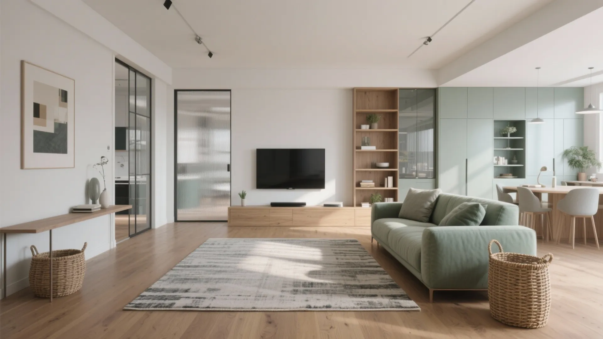 Zoning in open-plan spaces