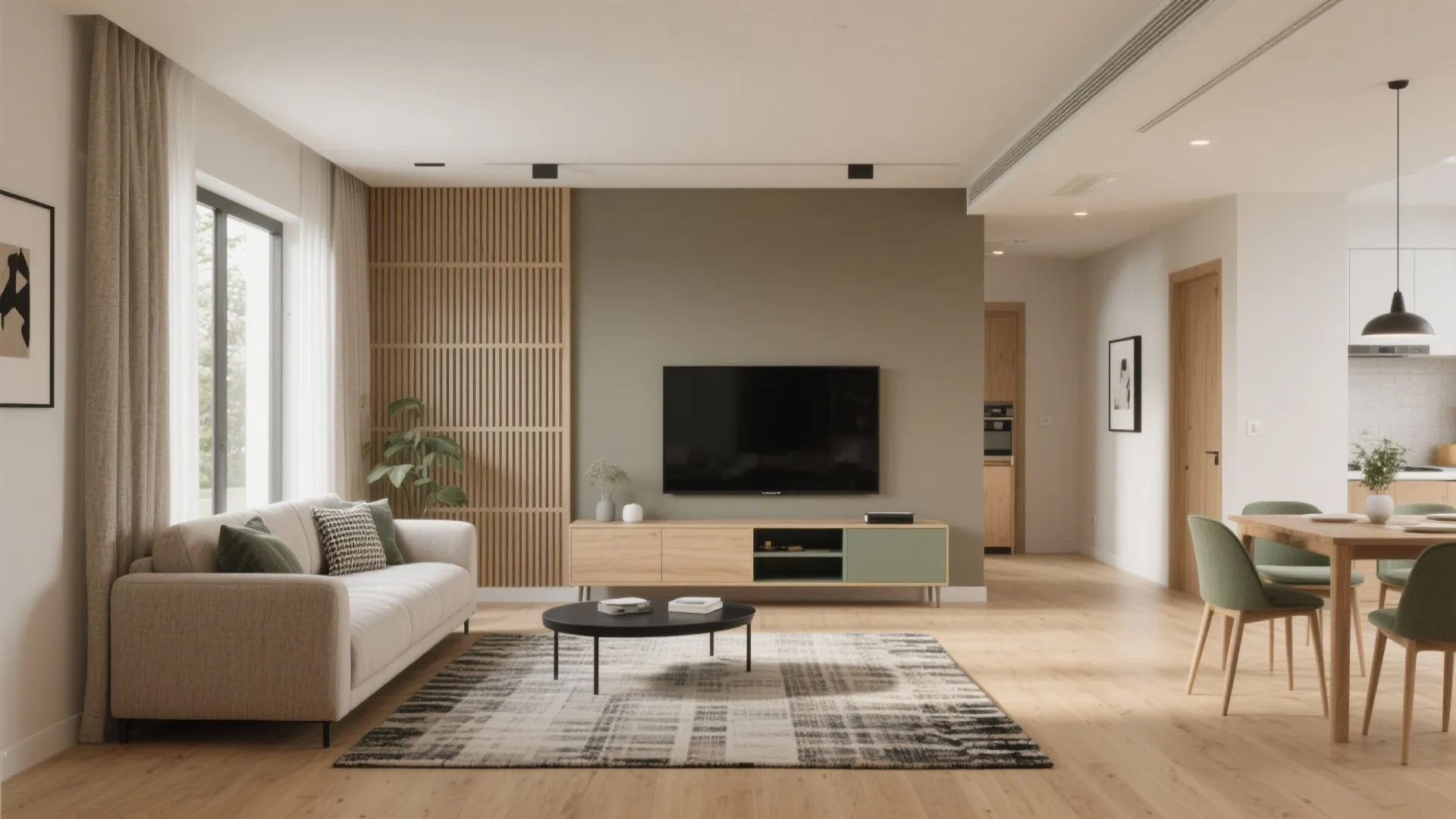 Smart Zoning For Open-Plan Living-Dining