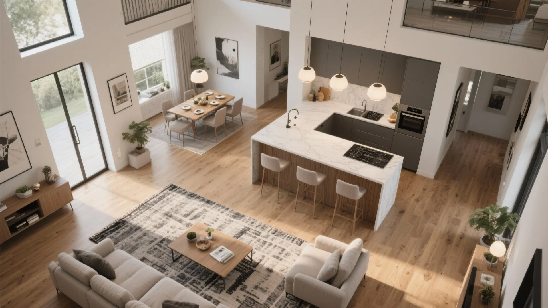 3. Choose an open-plan core with zoning