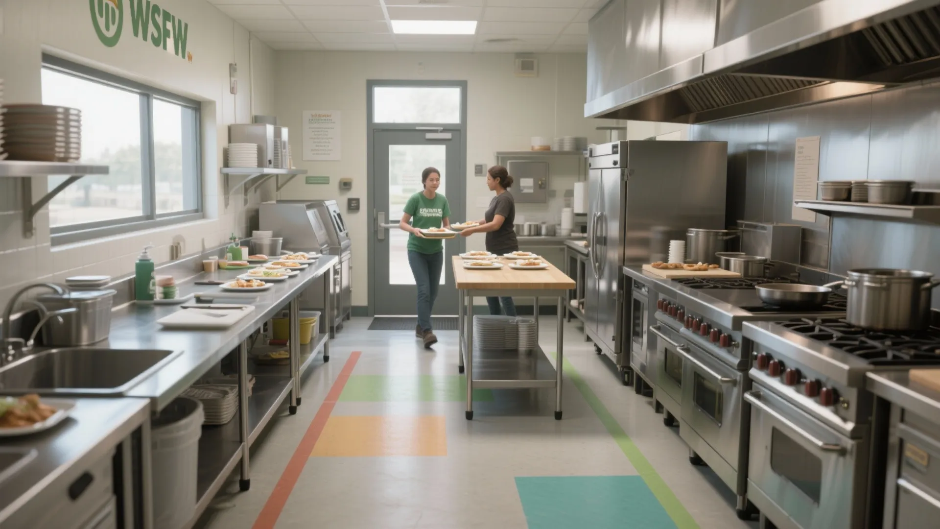 1. Open prep lines with clear zones