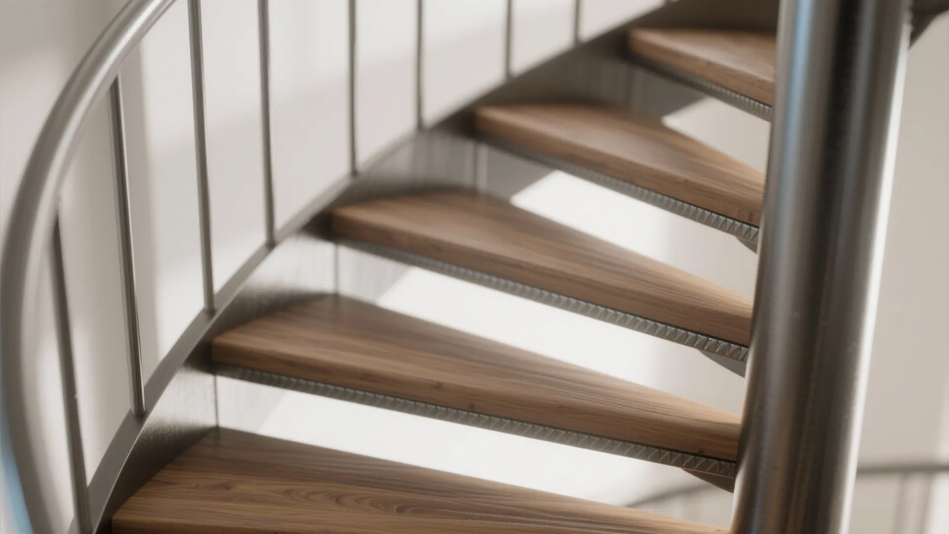 2. Use open risers and slender materials to keep light flowing