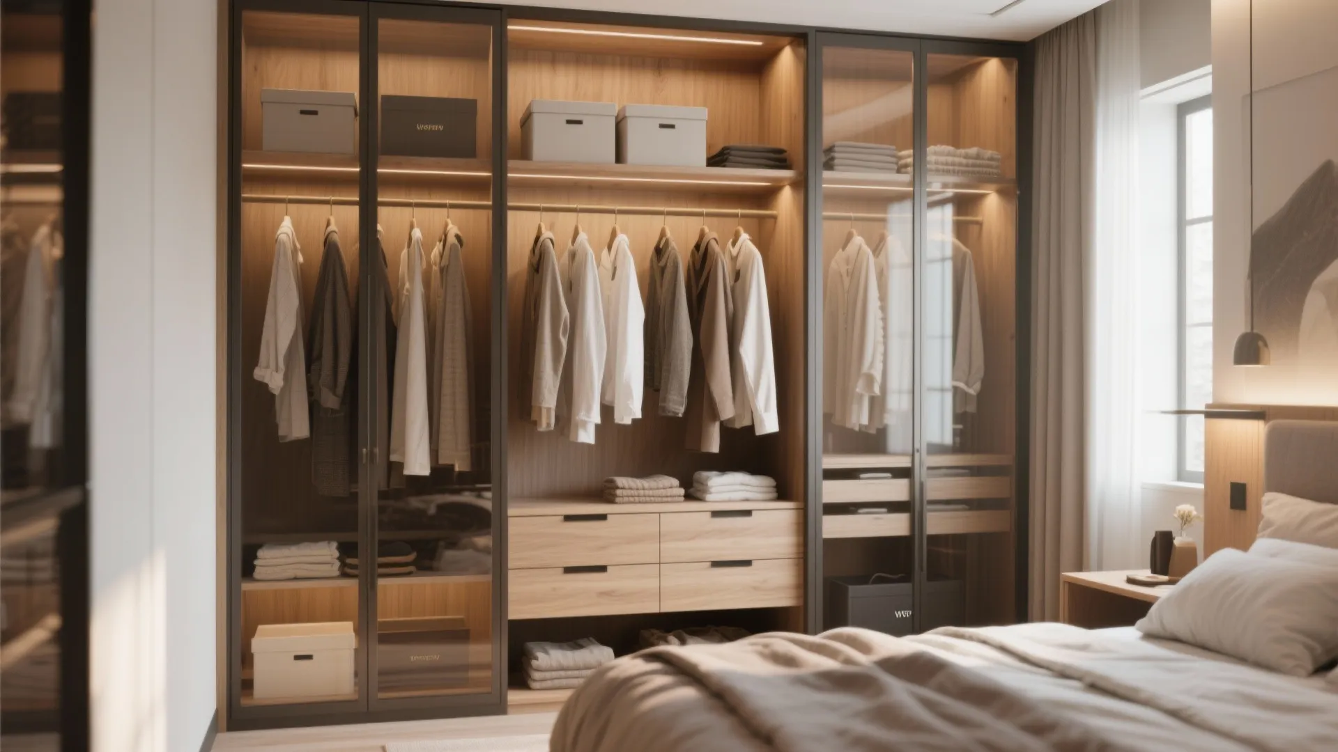 Open Display with Shelving