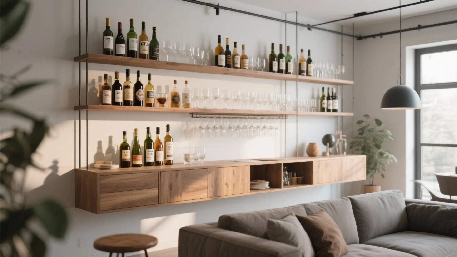 1. Open-Shelf Bar Integration