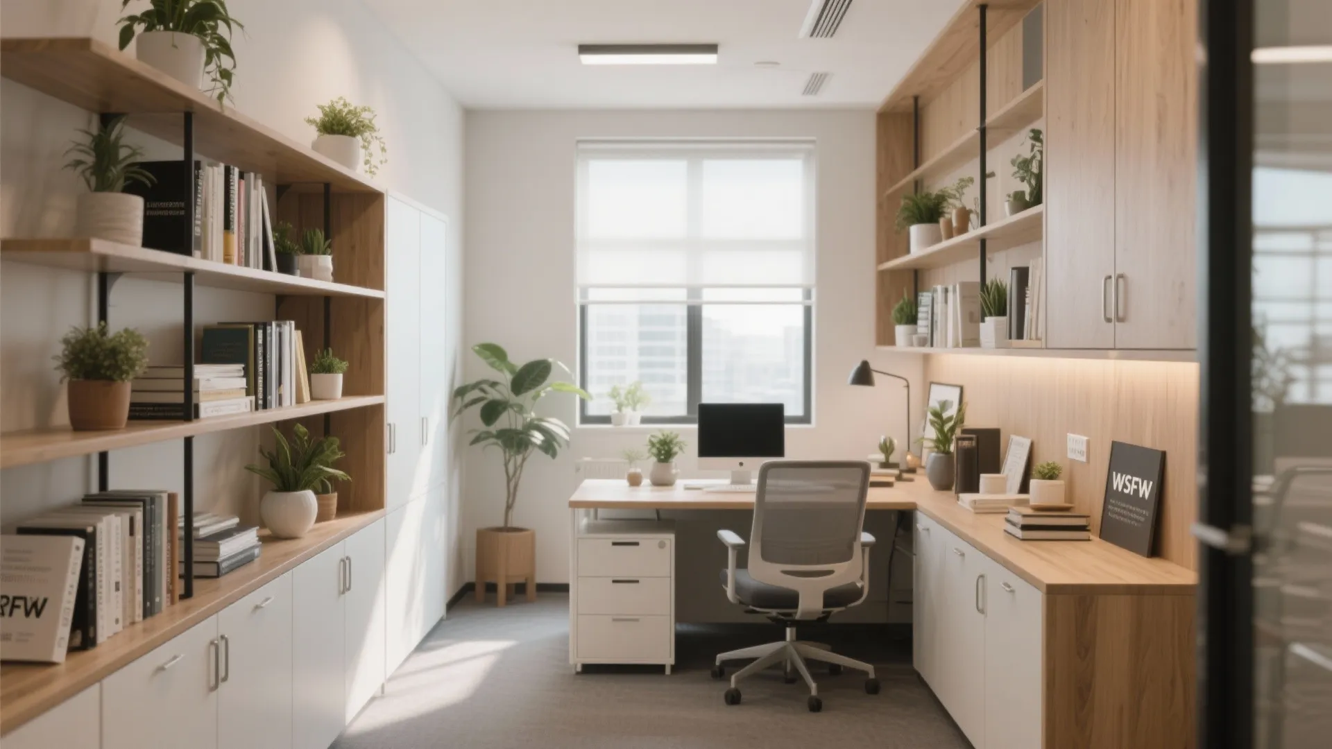 8. Open Shelf + Cabinet Combos
