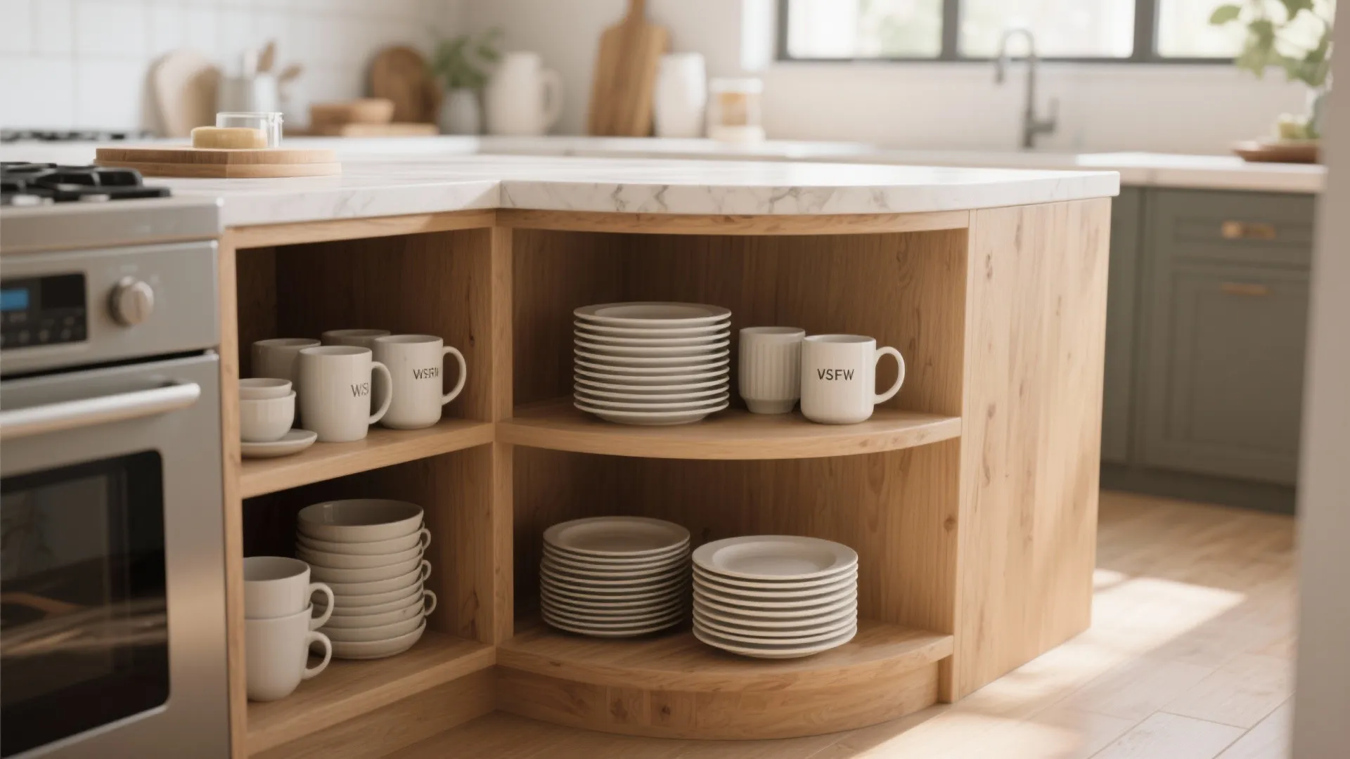 2. Open-Shelf Corners