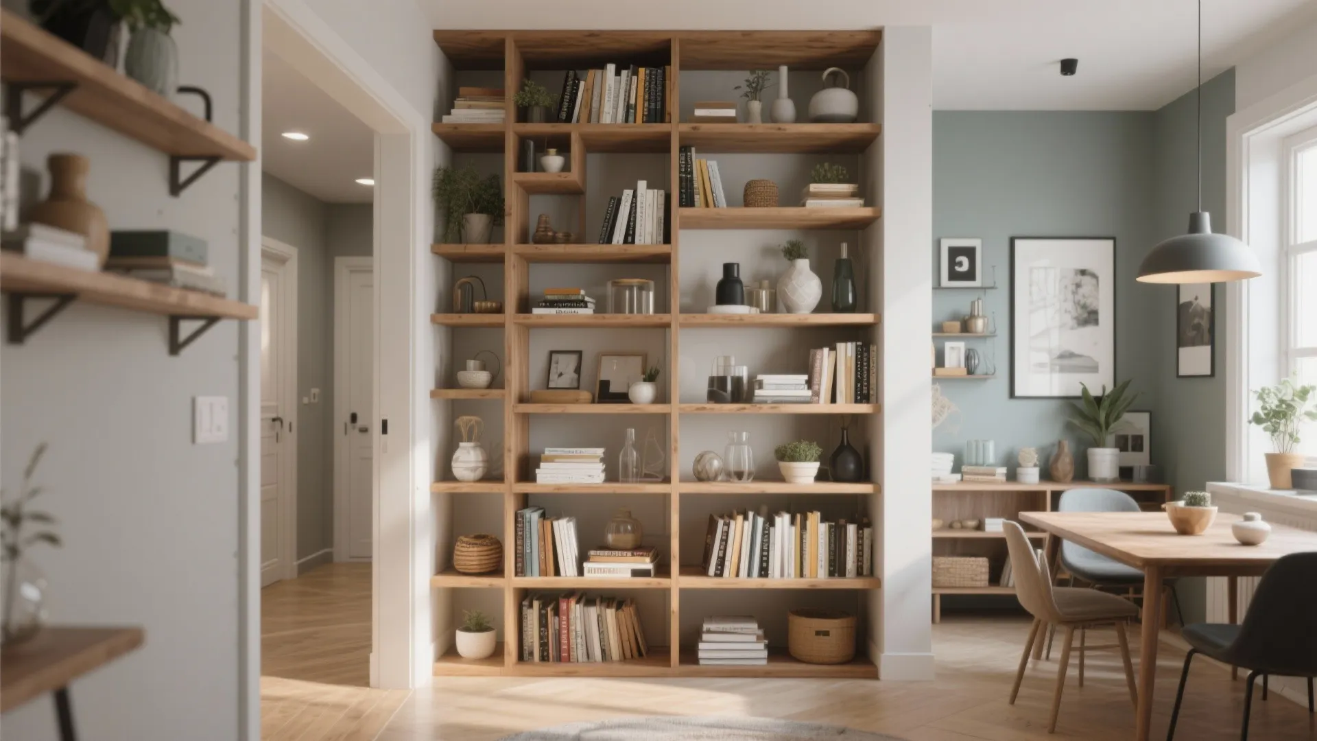 Open Shelving Partition