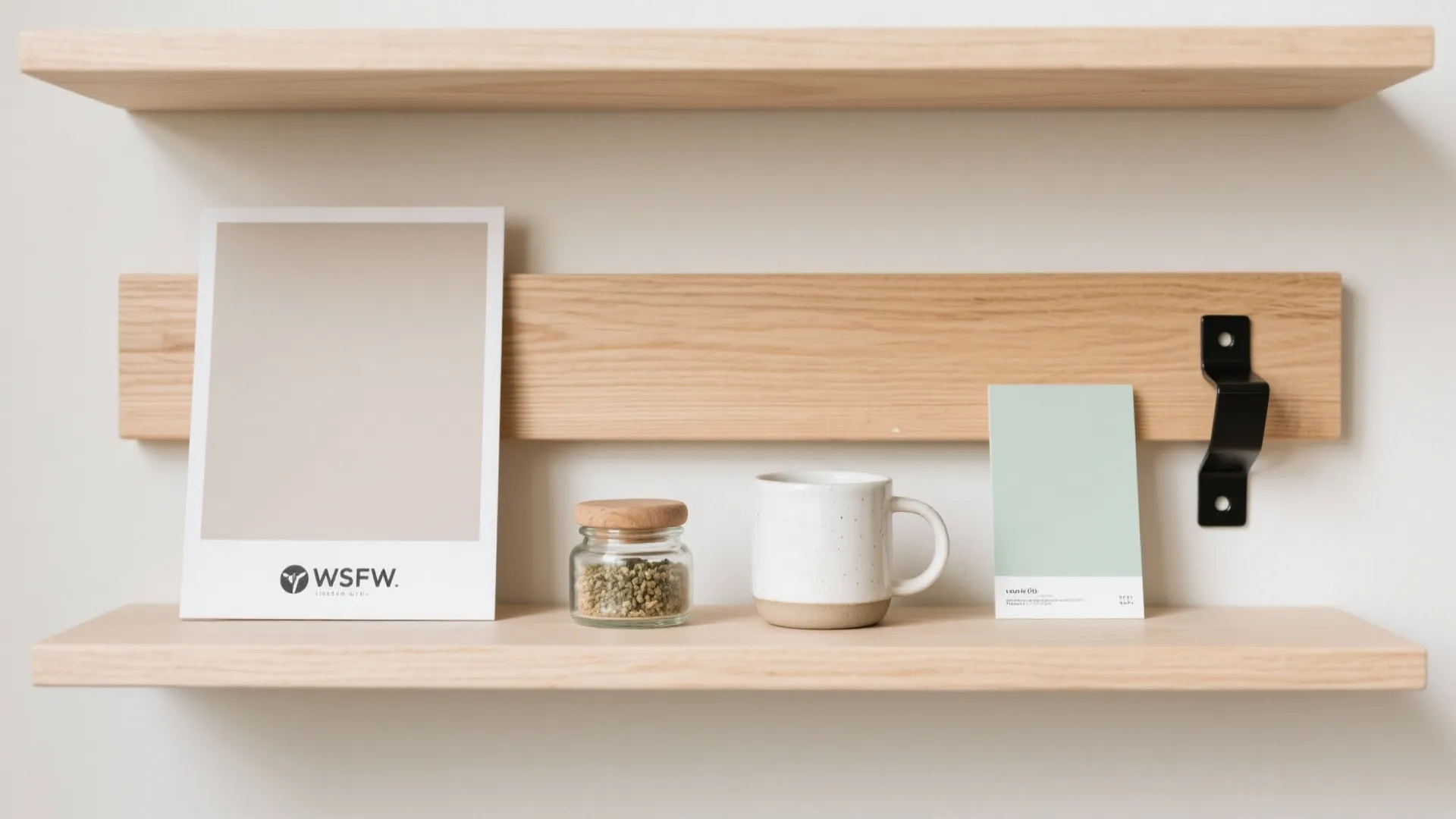 Open shelf rhythm with closed storage base