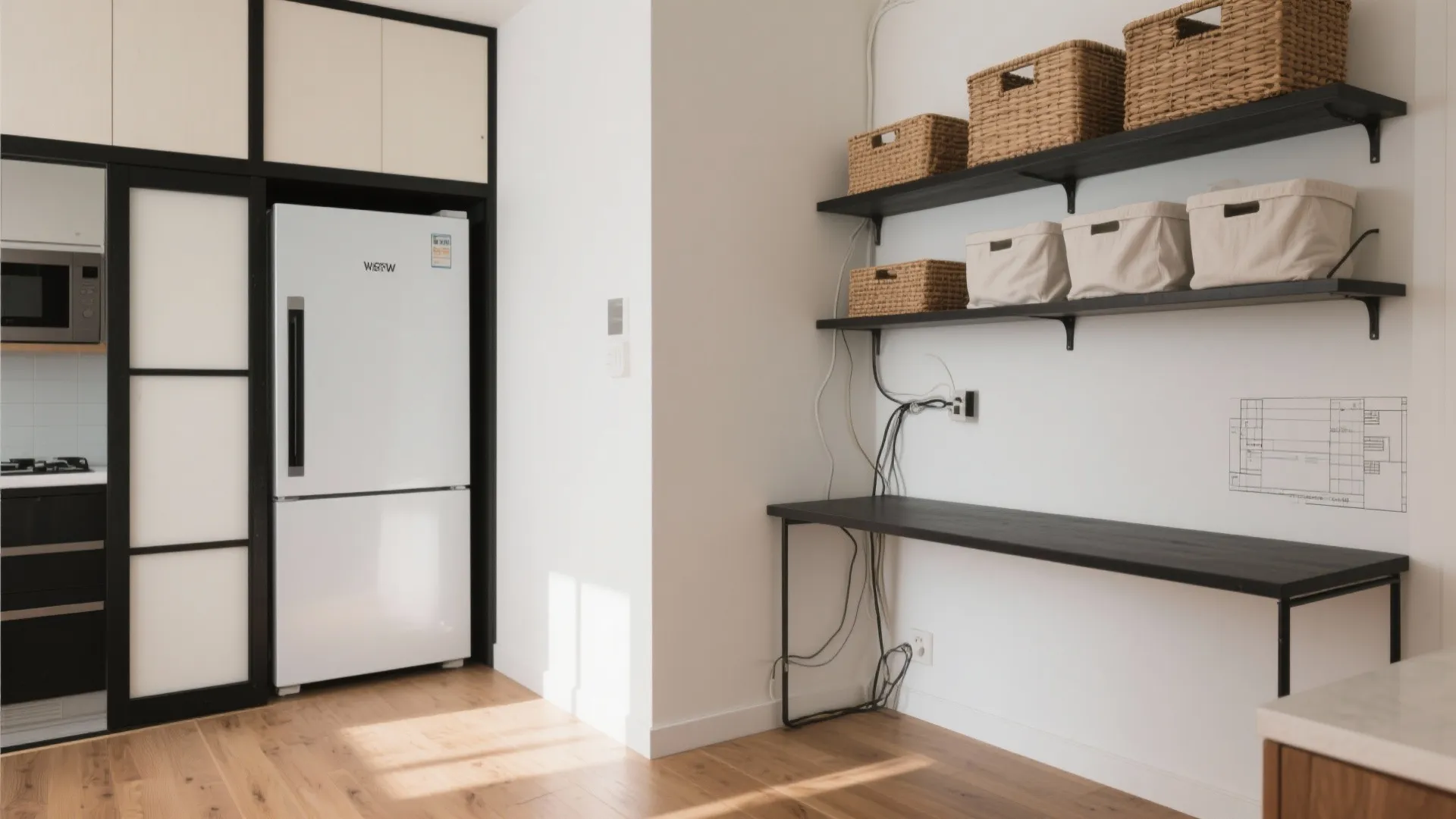 Tips 3: ハイタイプで“床を空ける”収納技巧（収納技巧×視覚の抜け）