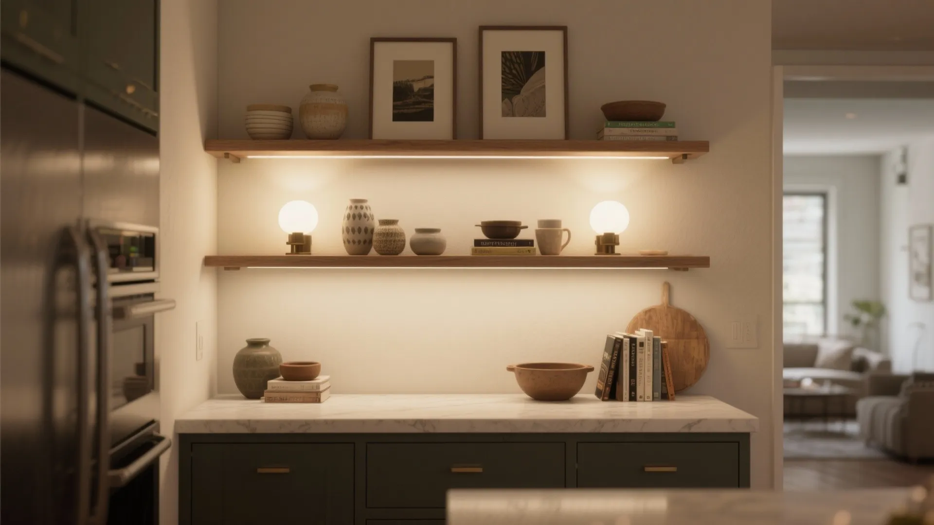 Highlight Open Shelves and Art for Character