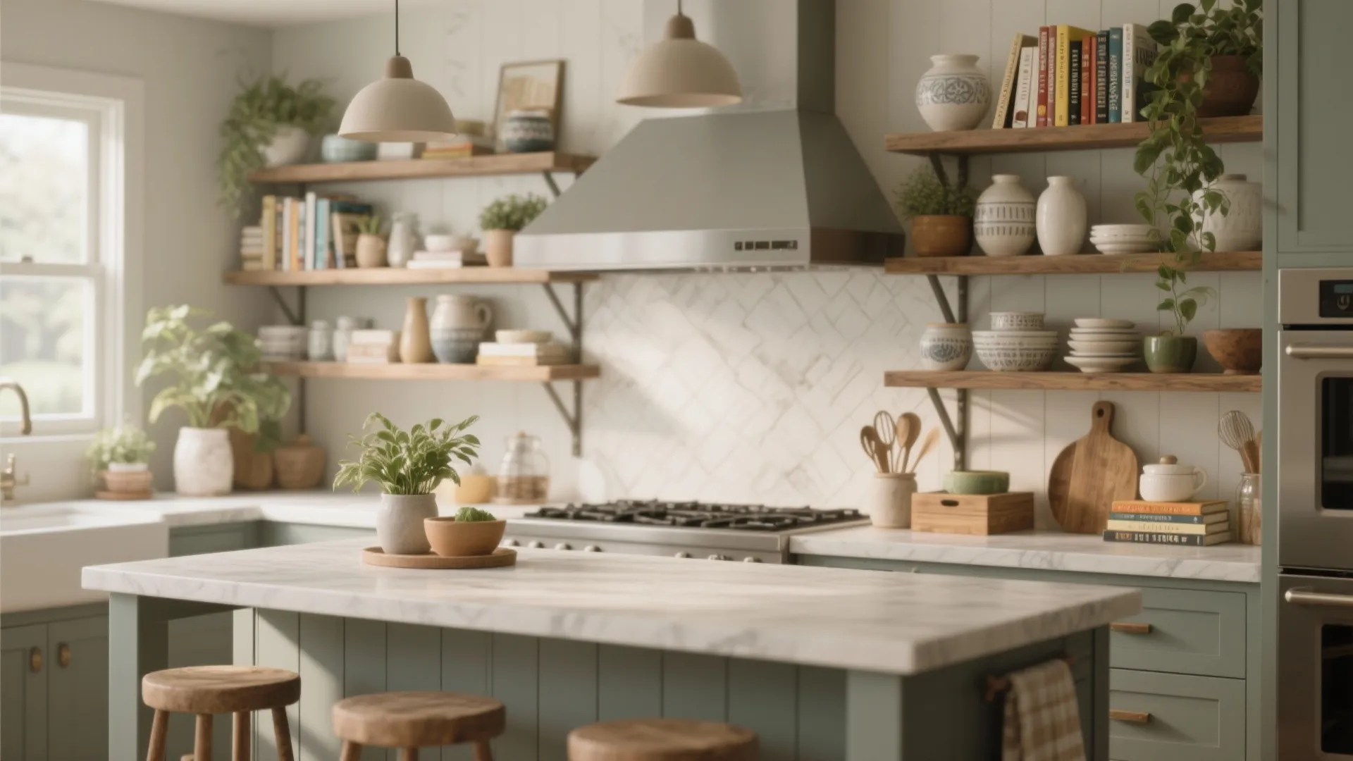 7. Open Shelf Display