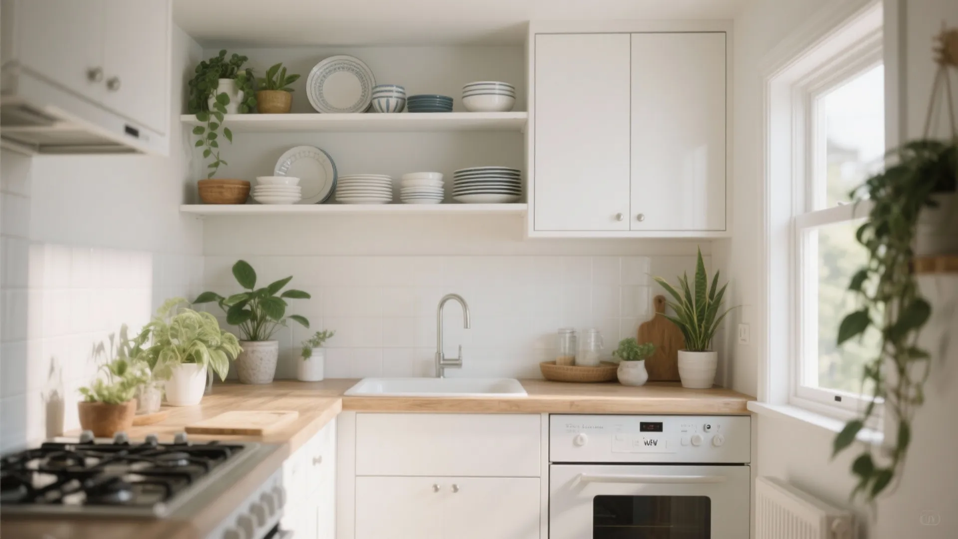 6. Open Shelving Combo