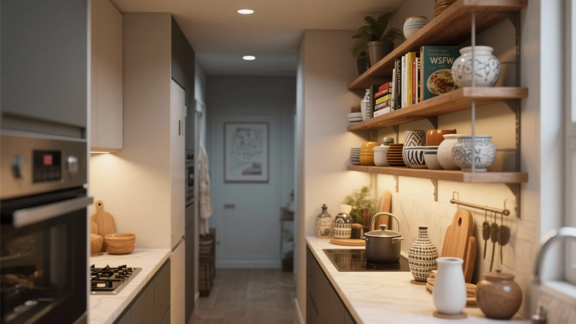 1. Open Shelving for Personality