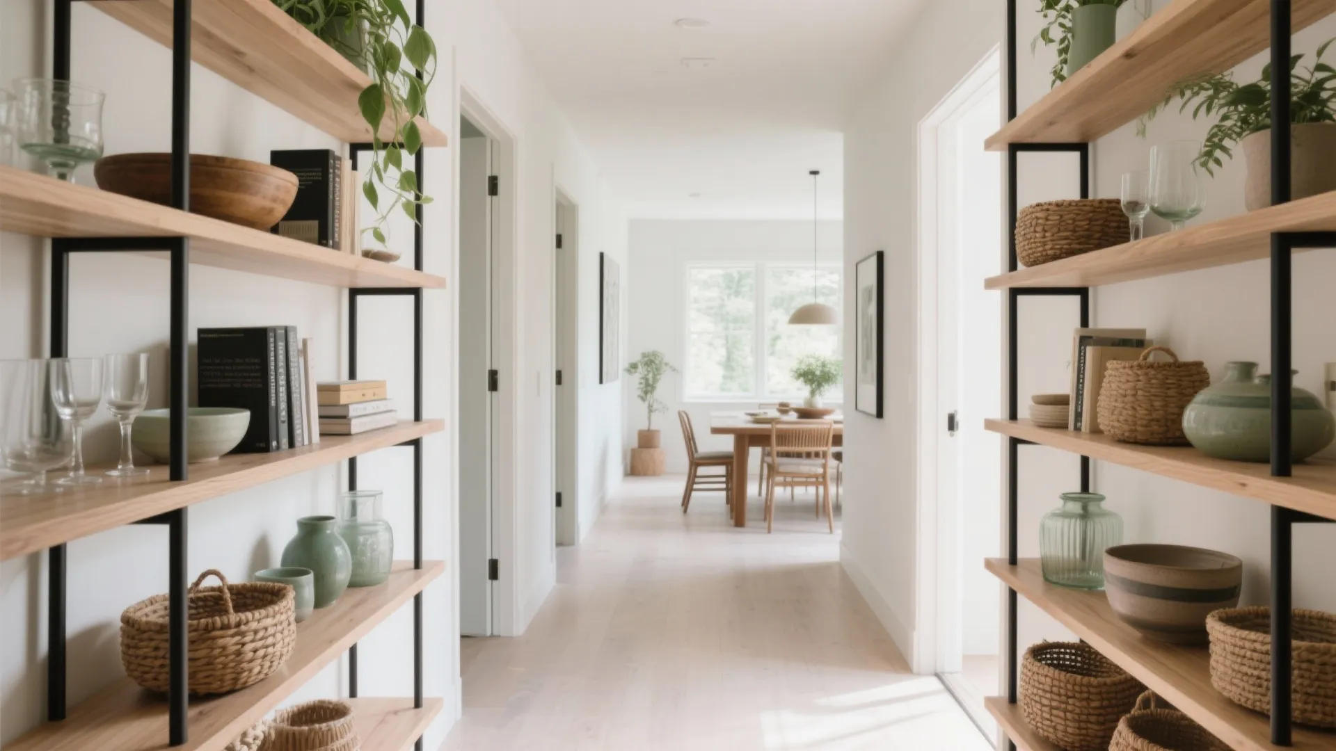 Open Shelving as a See-Through Partition