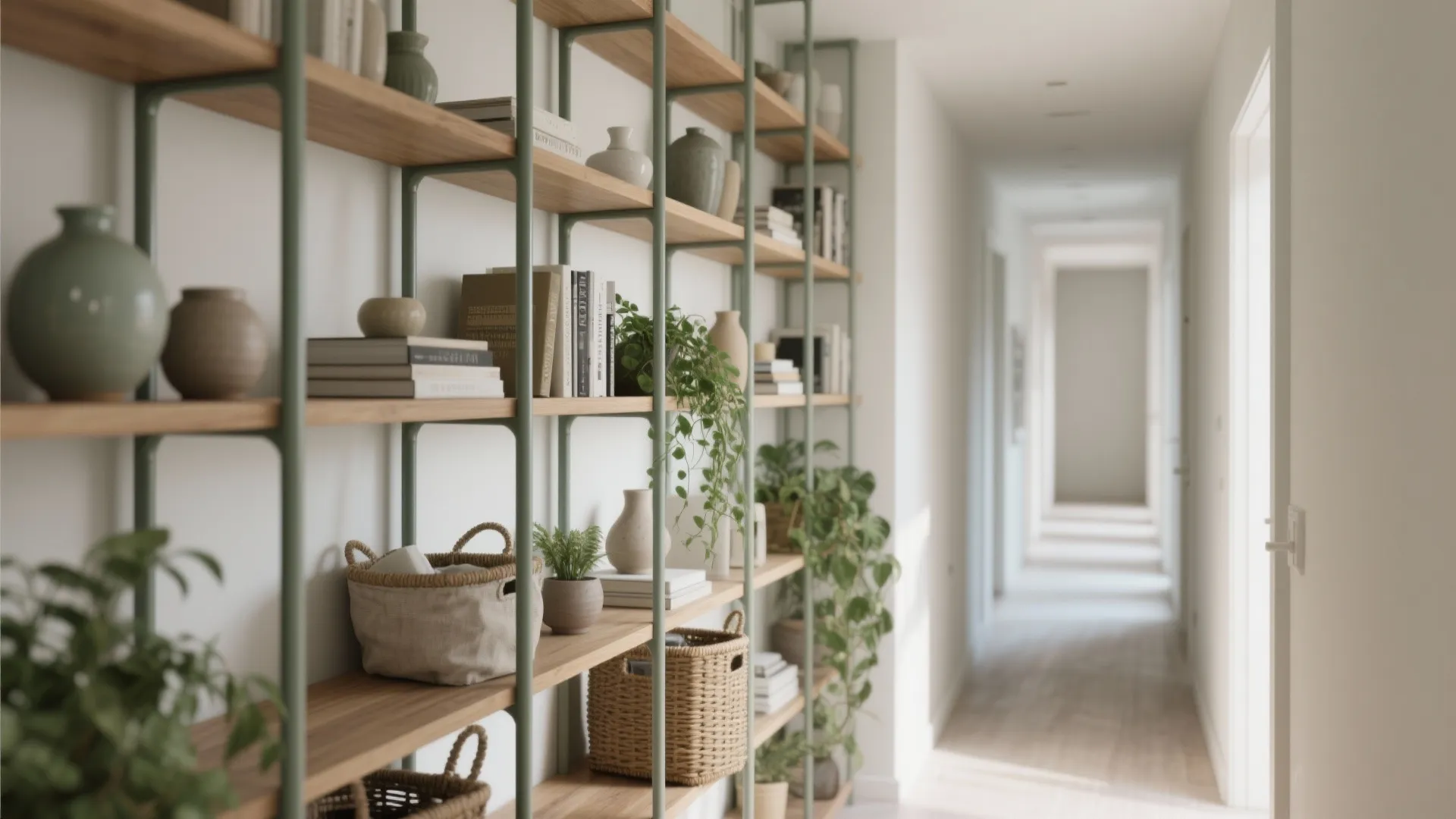 Open Shelving Partition for Display and Zoning