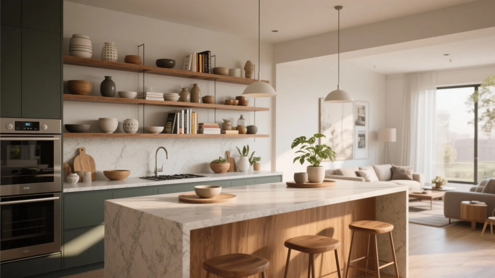 4. Open-shelf Social Island