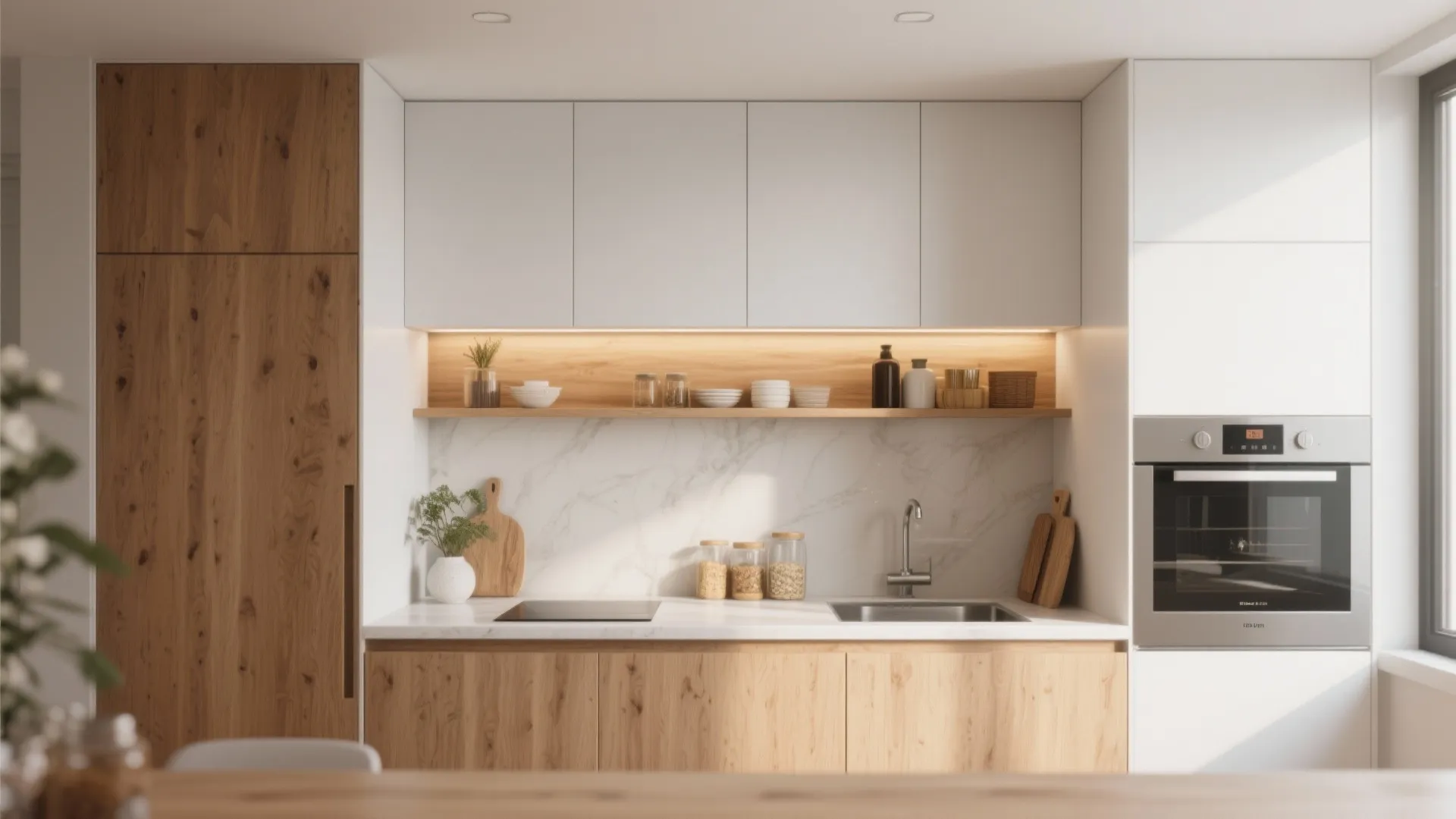 5. Open Shelving Integration