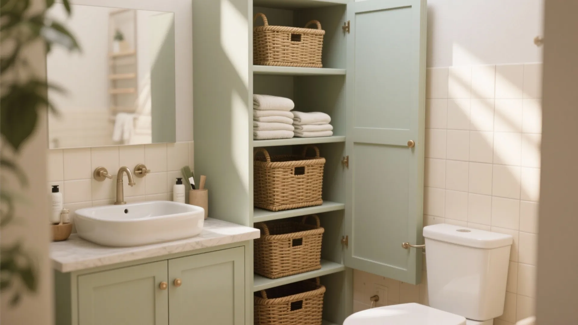 2. Replace Doors with Open Shelves for Airiness
