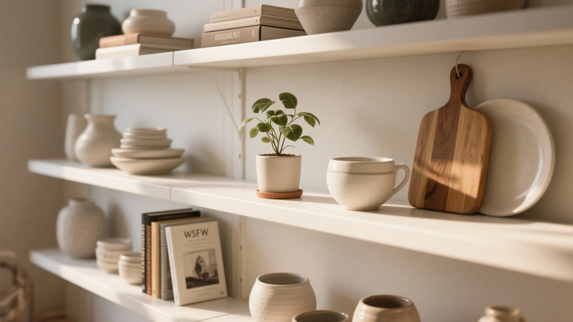 5. Integrate Open Shelving and Display Zones