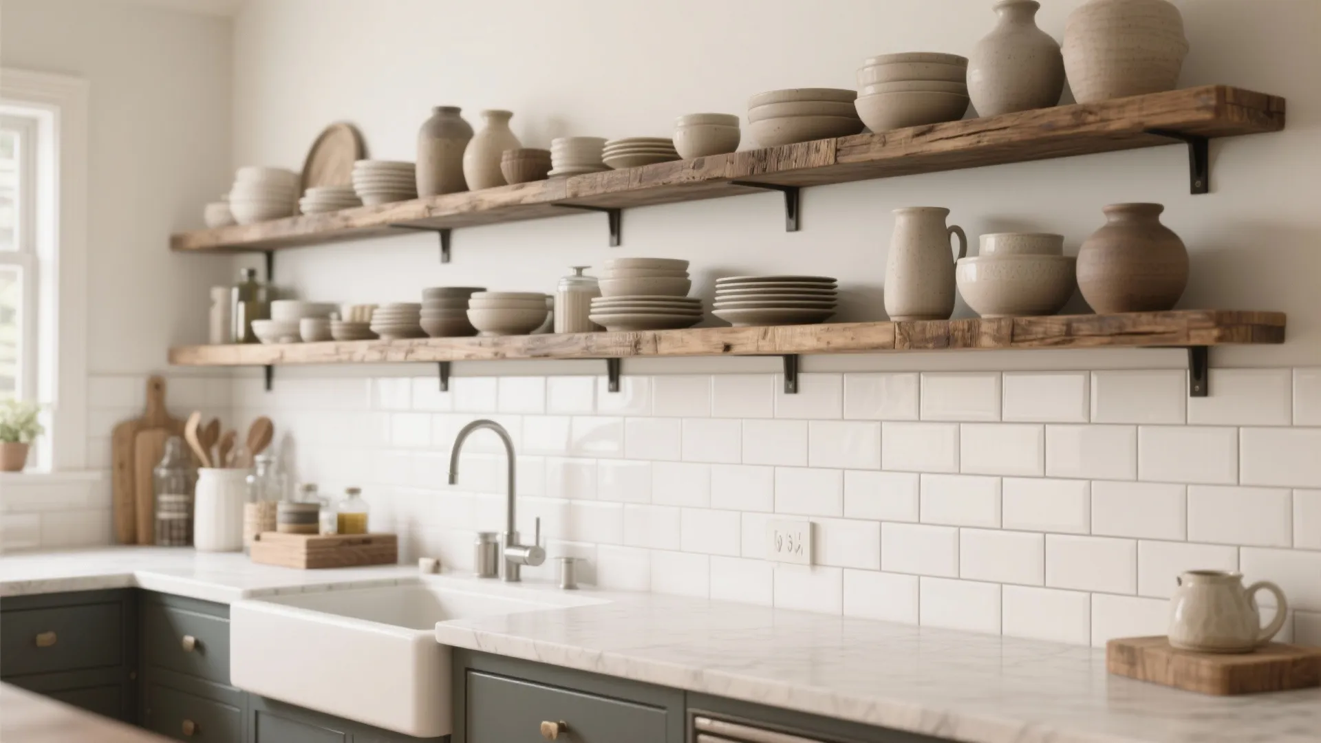 2. Open Shelving, But With a Plan