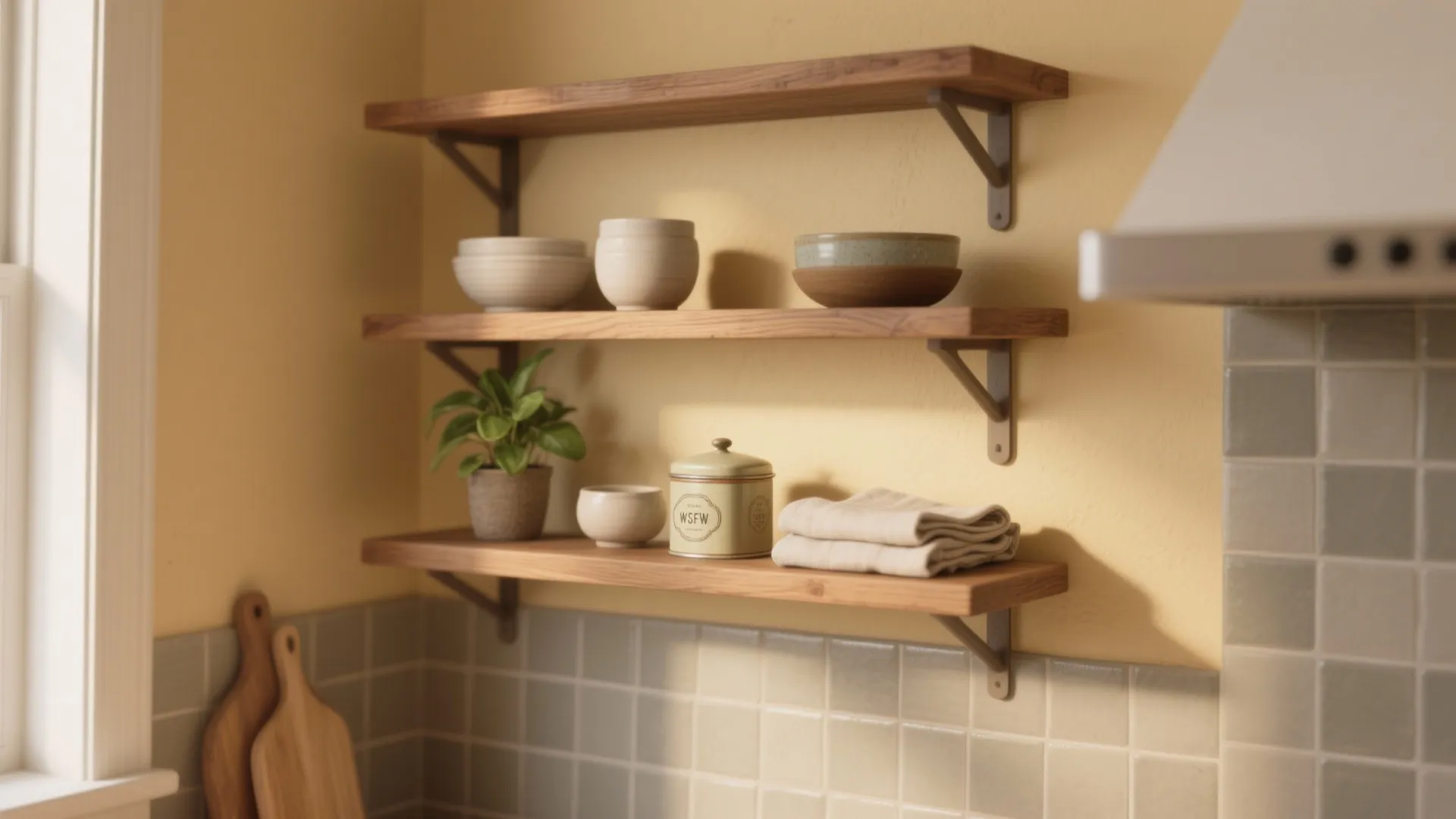 2. Curated Open Shelving