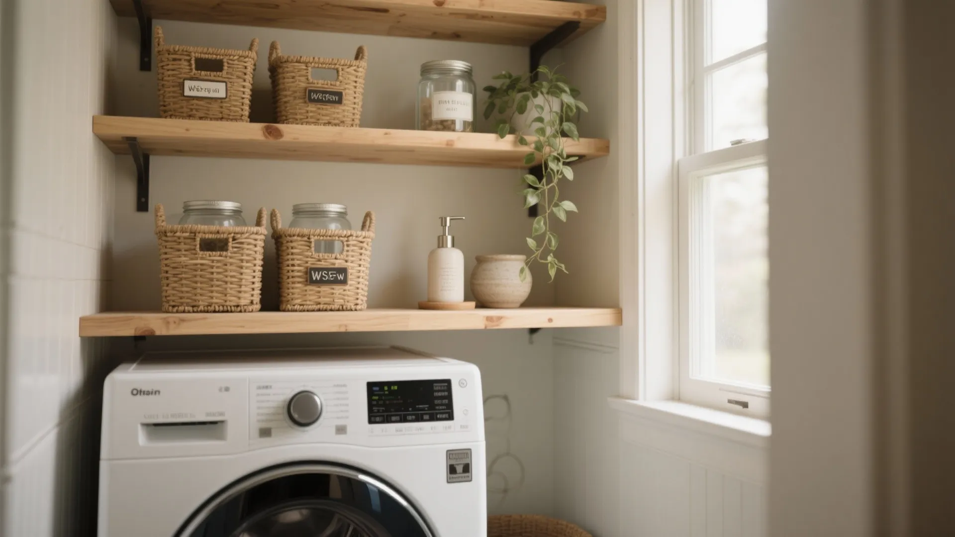 1. Pretty & Practical Open Shelving