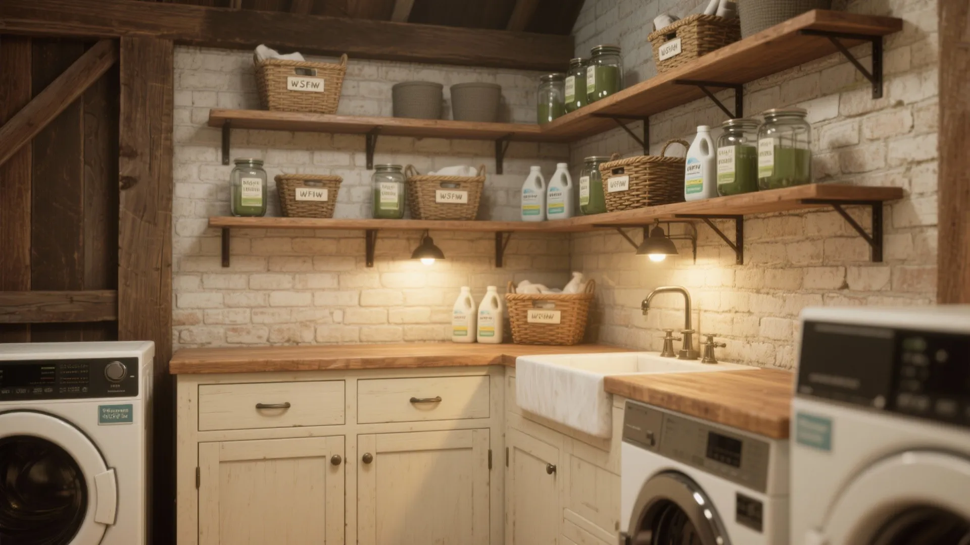 2. Combine utility and charm with an open shelving + closed storage mix