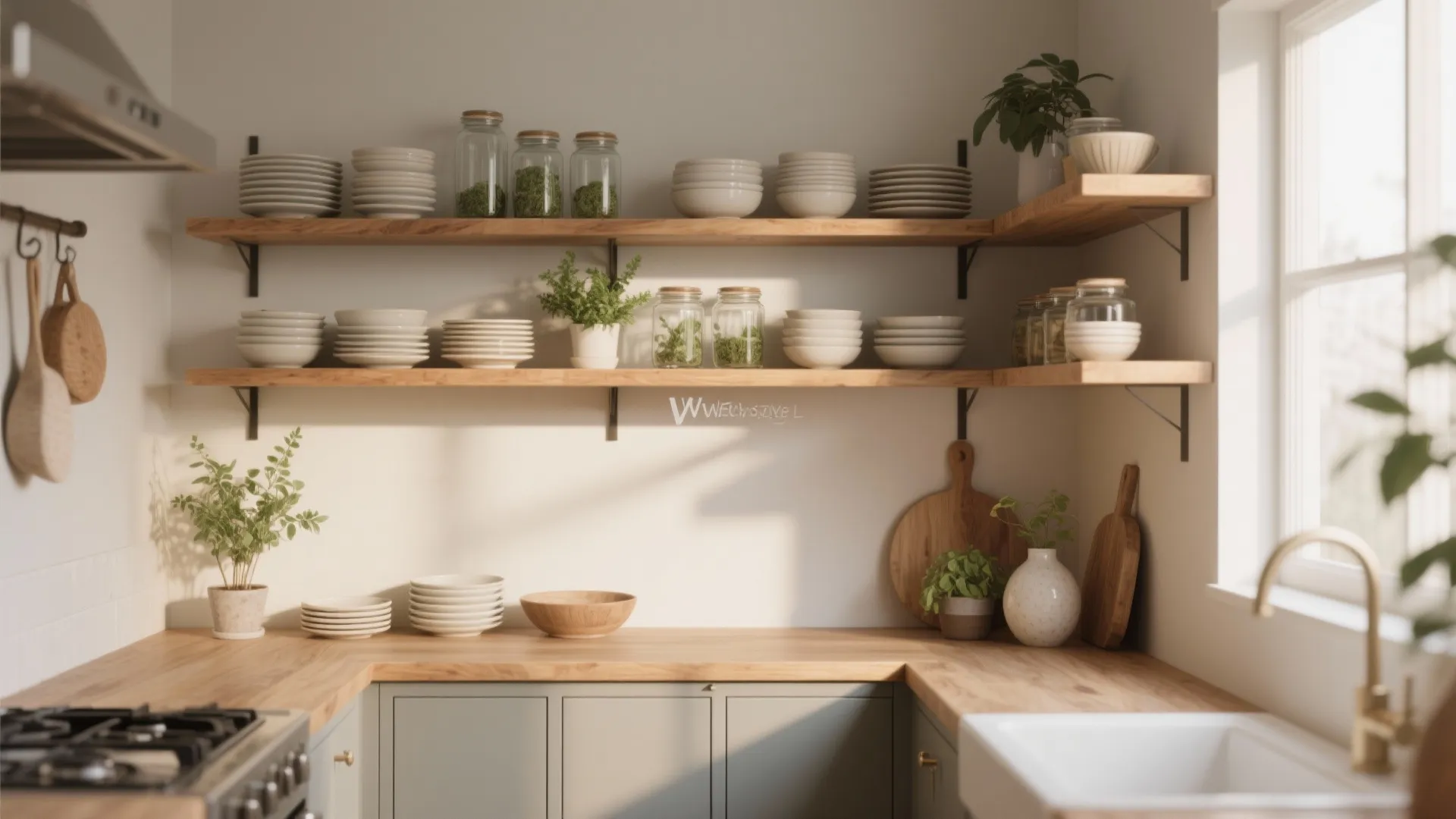 4. Open Shelving Styled Like a Boutique