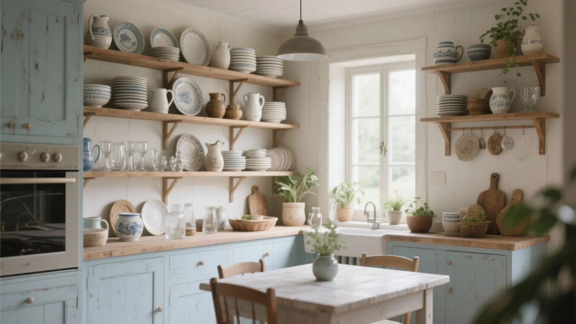 3. Open shelving for everyday charm