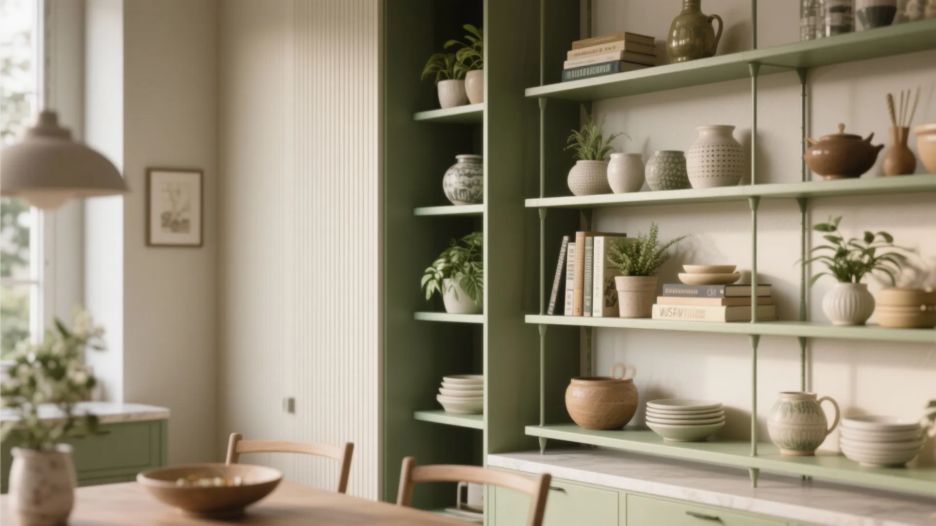 3. Open Shelves and Vertical Anchors