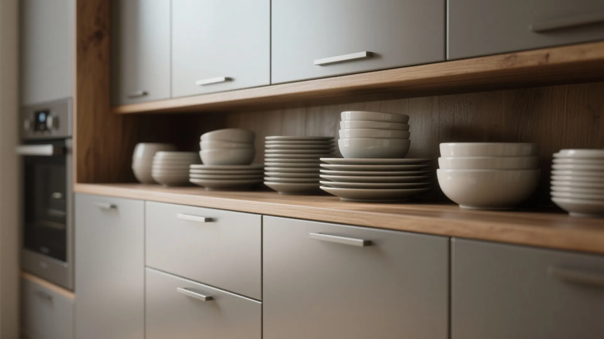 2. Mix Open Shelves with Closed Cupboards