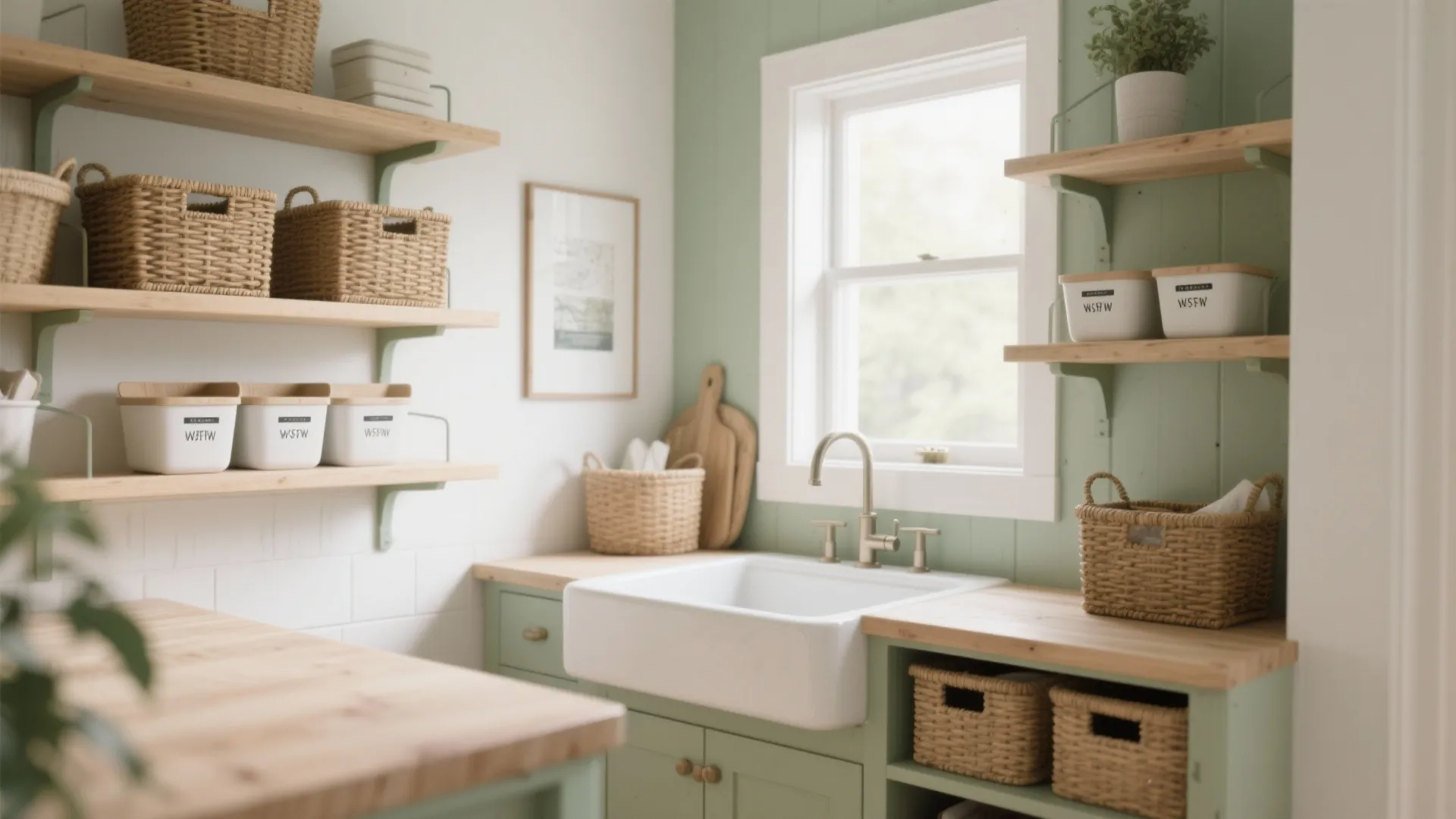 4. Open shelving plus a sink base for style and speed