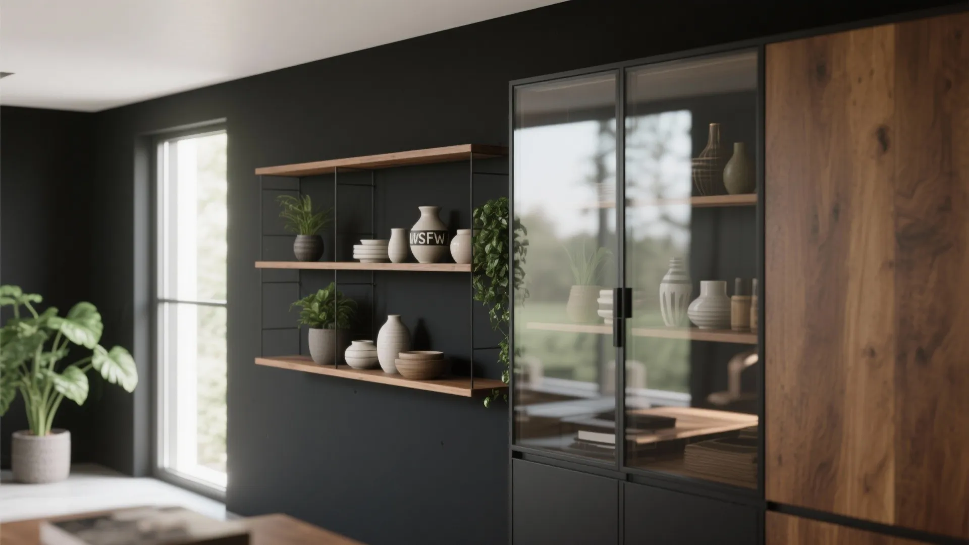 4. Keep it airy with open shelving and strategic gaps