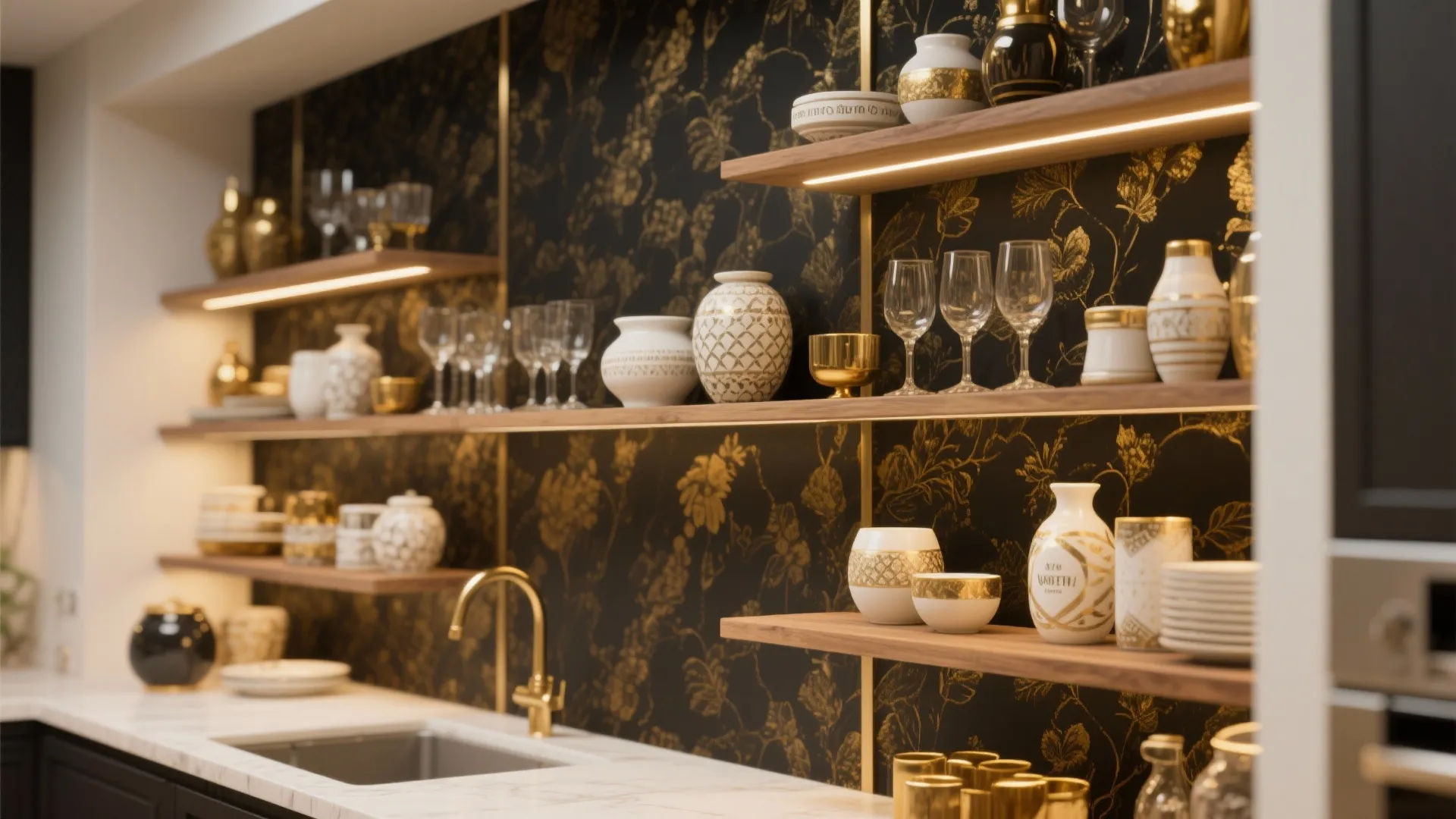 3. Open Shelves Backdrop