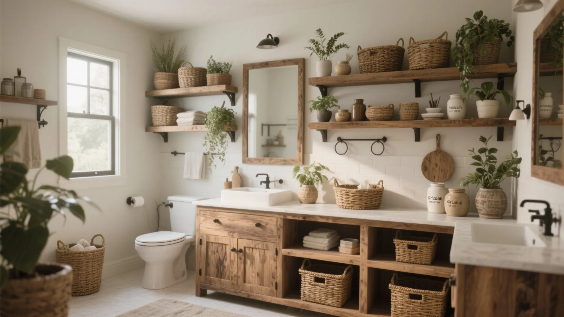 4. Open Shelving for Style & Function