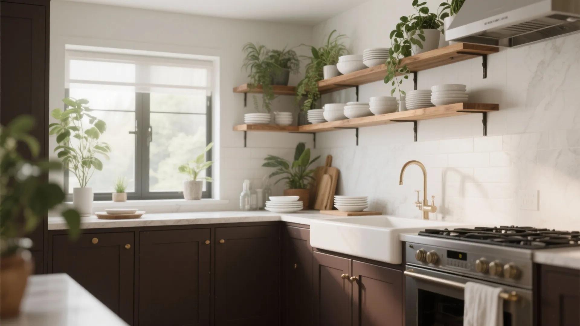 3. Mix in Open Shelving