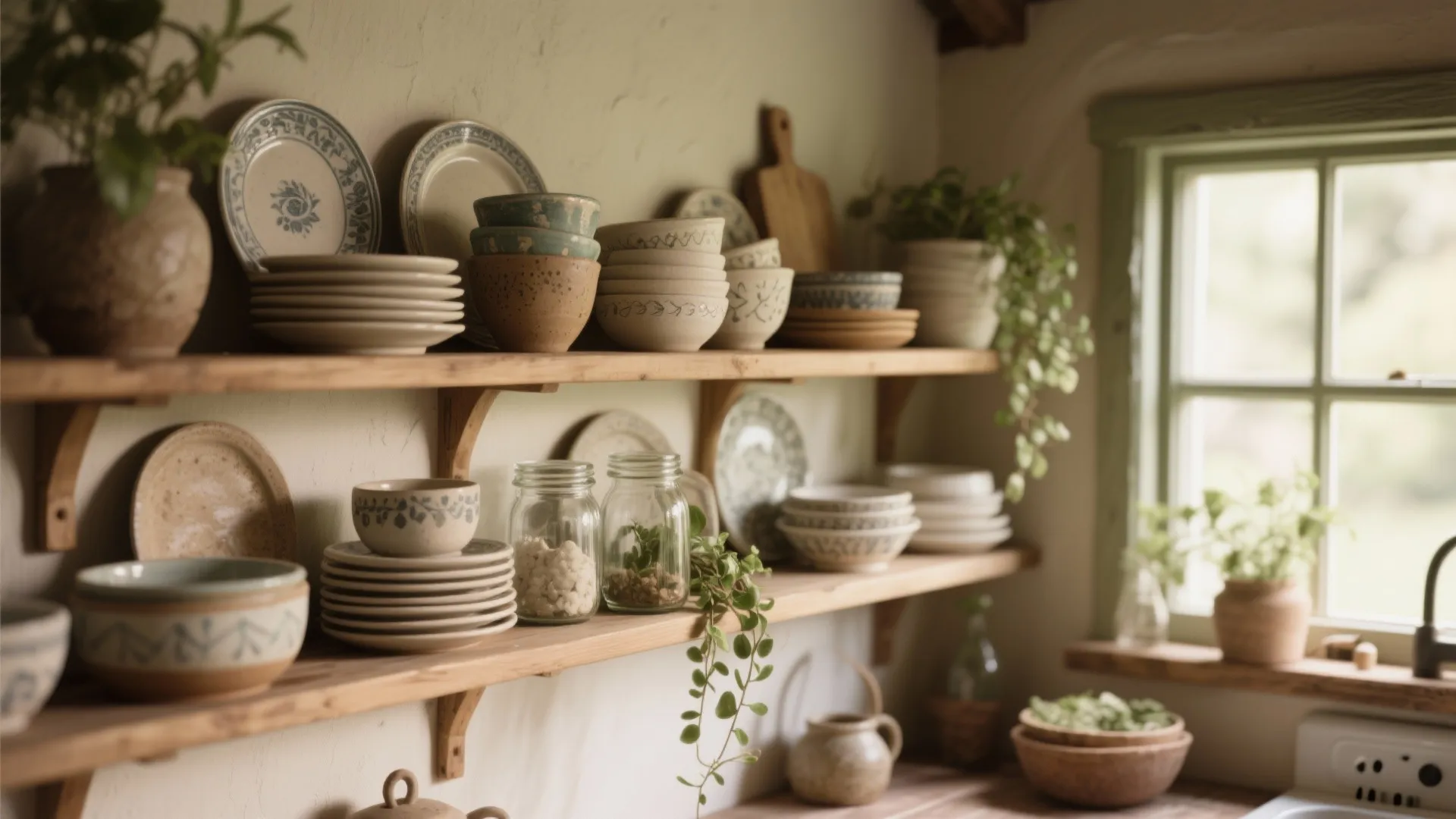 1. Embrace open shelving with personality