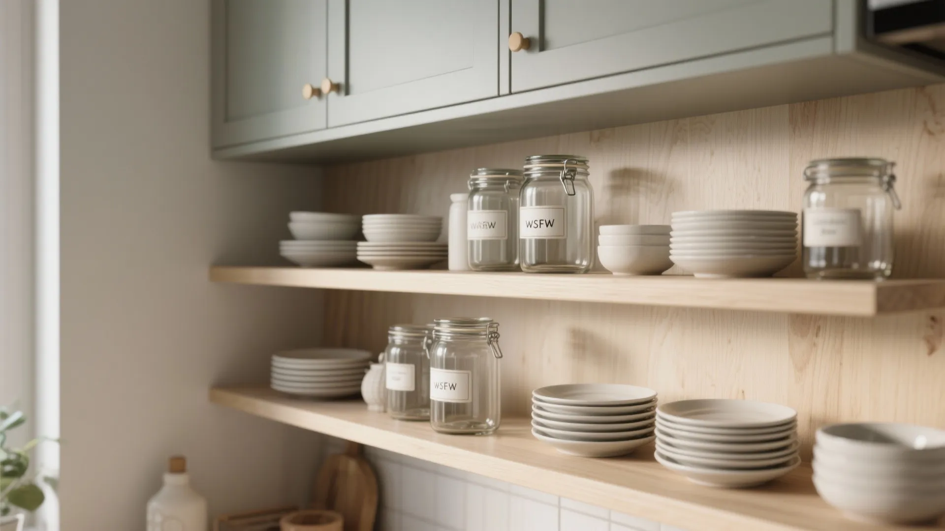 1. Open shelving with purpose