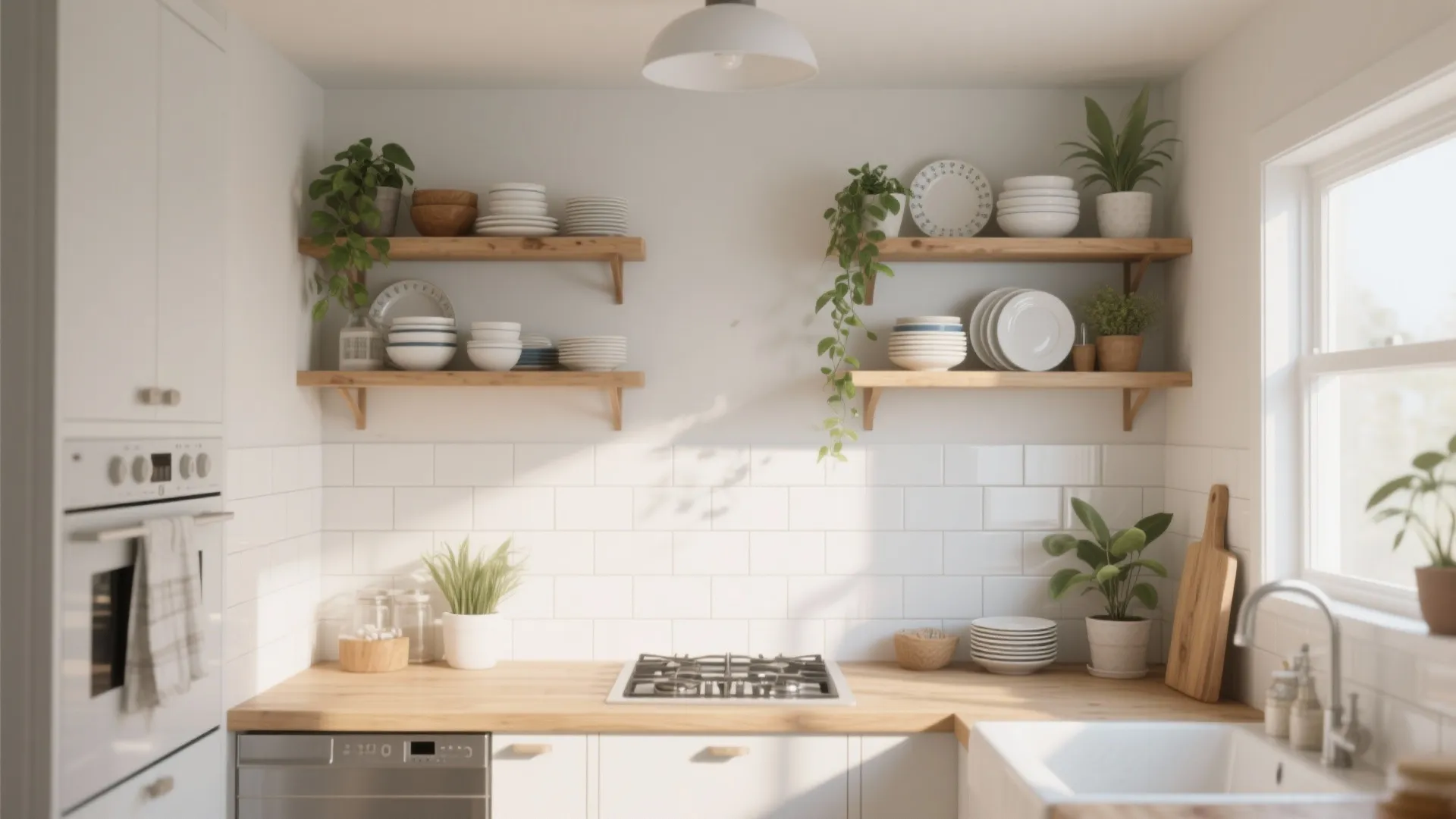 8. Open Shelving with Style